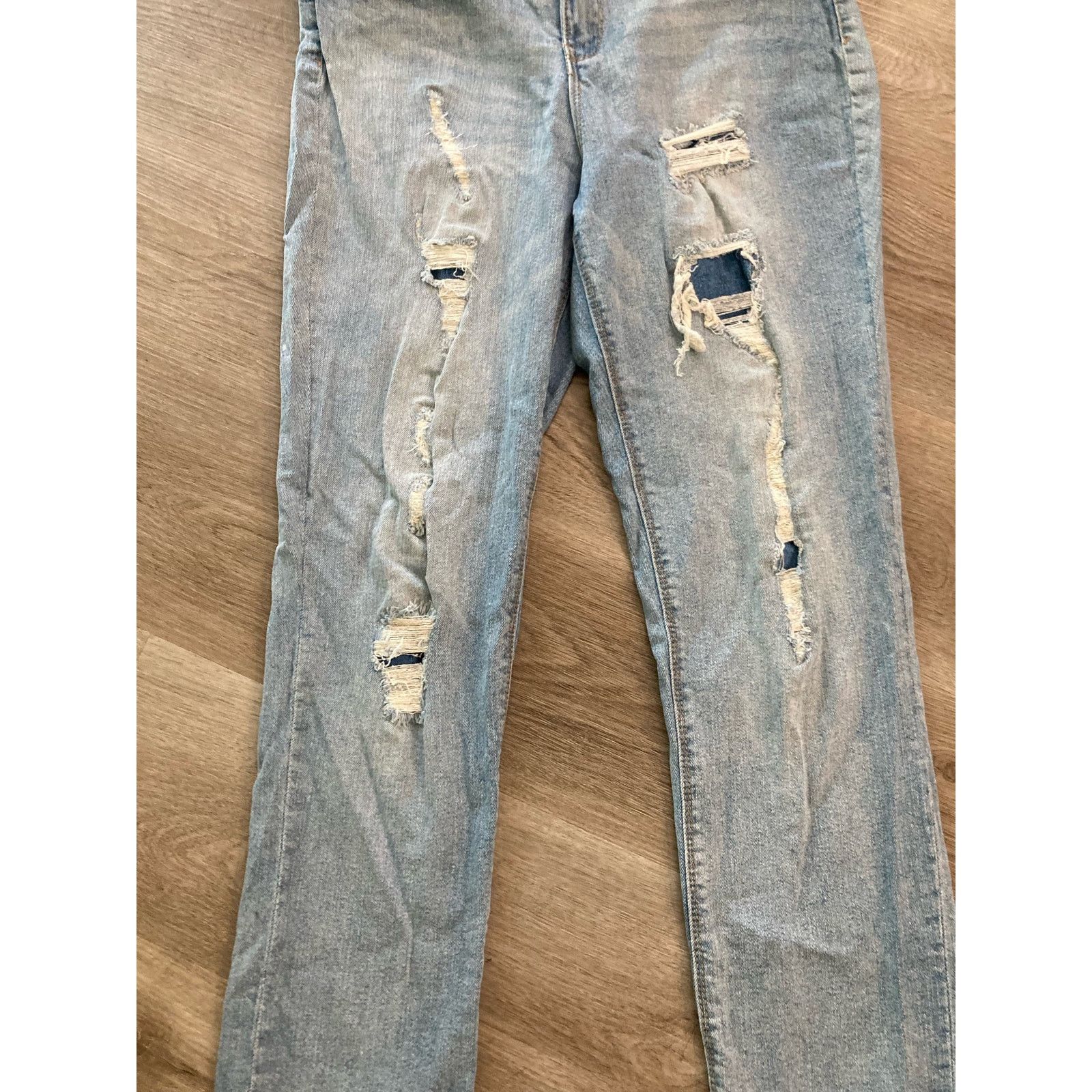 Other Black Daisy Kate Women's Distressed Ripped Size 13 Size 32" / US 10 / IT 46 - 7 Thumbnail