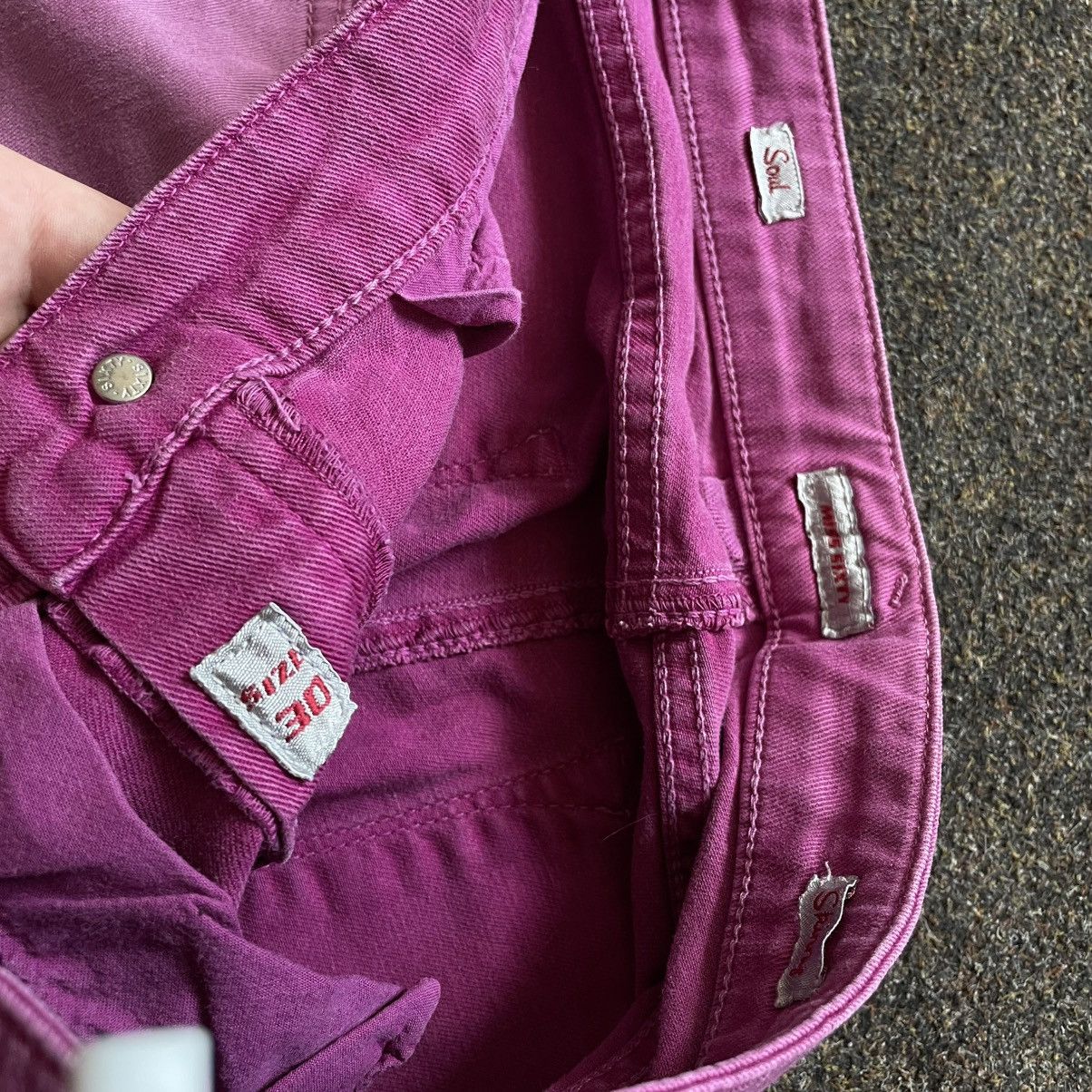 Vintage Vintage Y2K Miss Sixty Baggy Pink Pants Skater Distressed 31 Size 31" - 5 Thumbnail