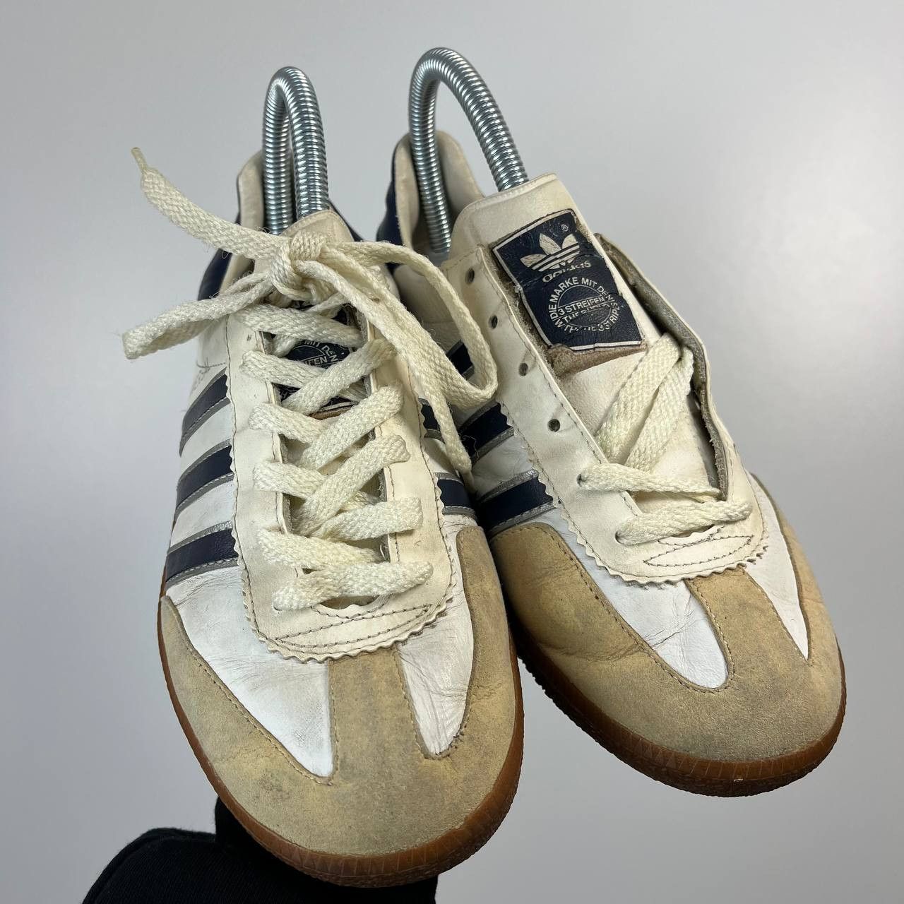 adidas gazelle silver green womens Vintage Adidas Rekord Sneakers Women's US 7 – dla dushy main image 0