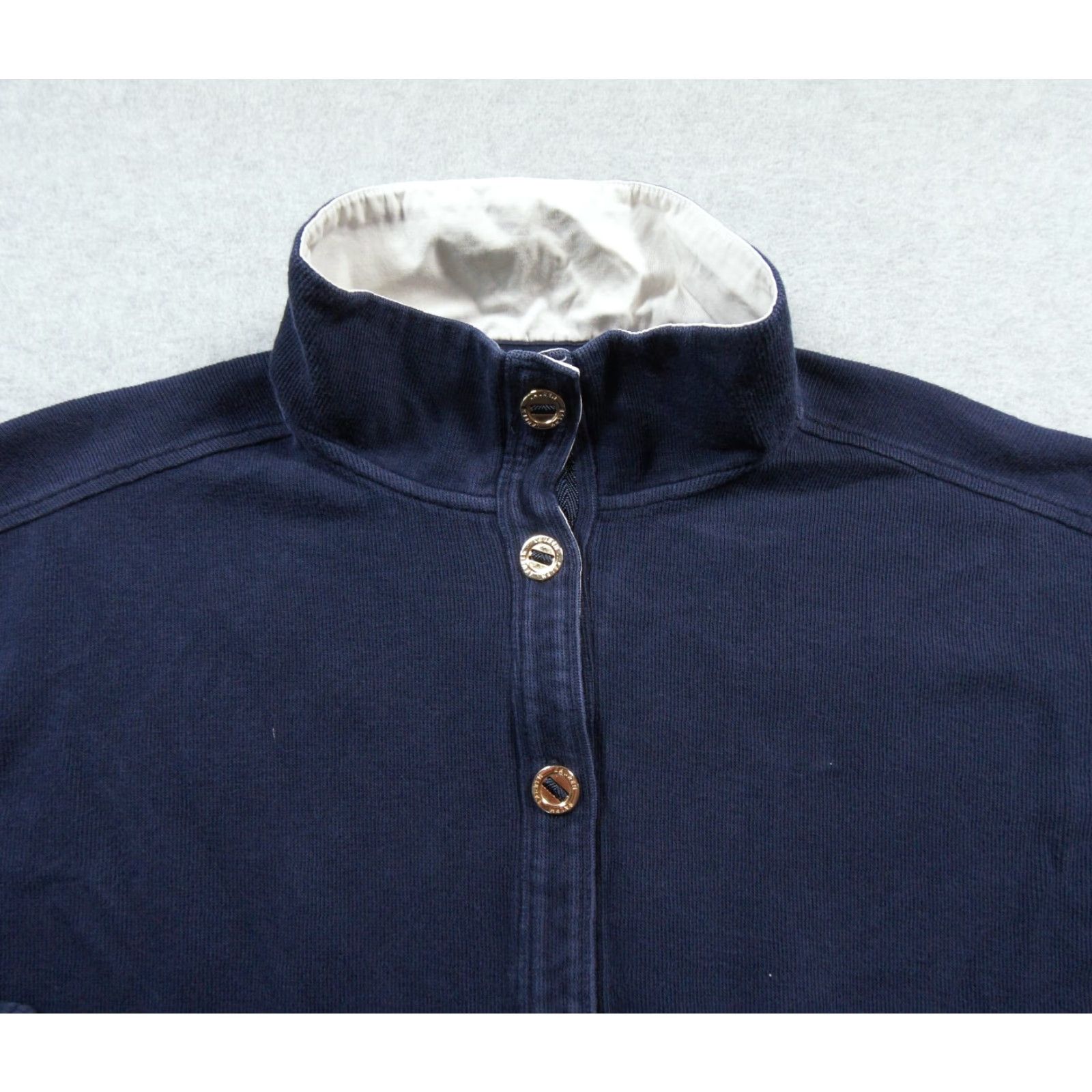 Ralph Lauren Lauren Ralph Lauren Sweater Womens Large Blue Button Front Pockets Casual Cotton Size L / US 10 / IT 46 - 2 Thumbnail
