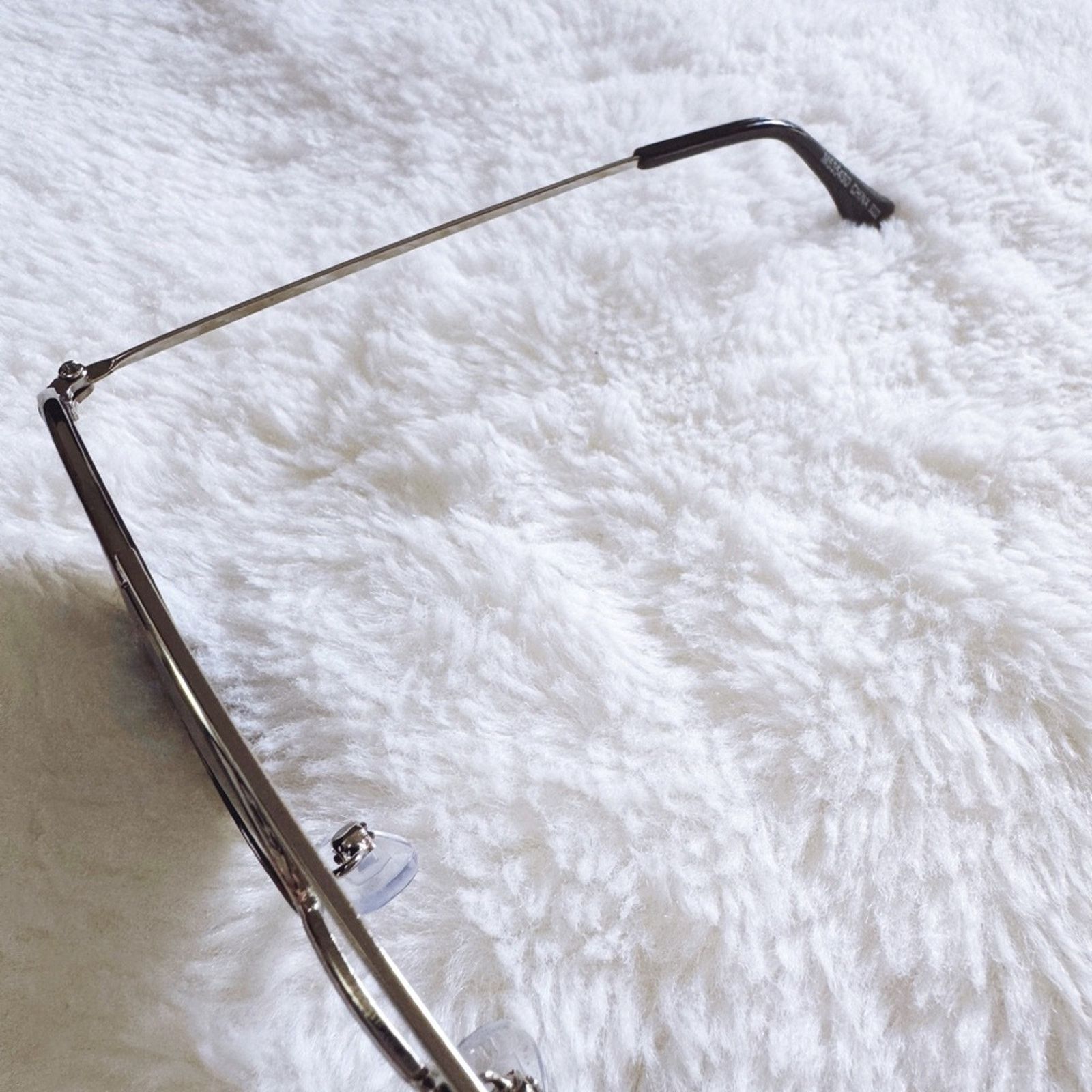 Other Carl Black w/ Silver Rims Aviator Sunglasses Size ONE SIZE - 6 Thumbnail