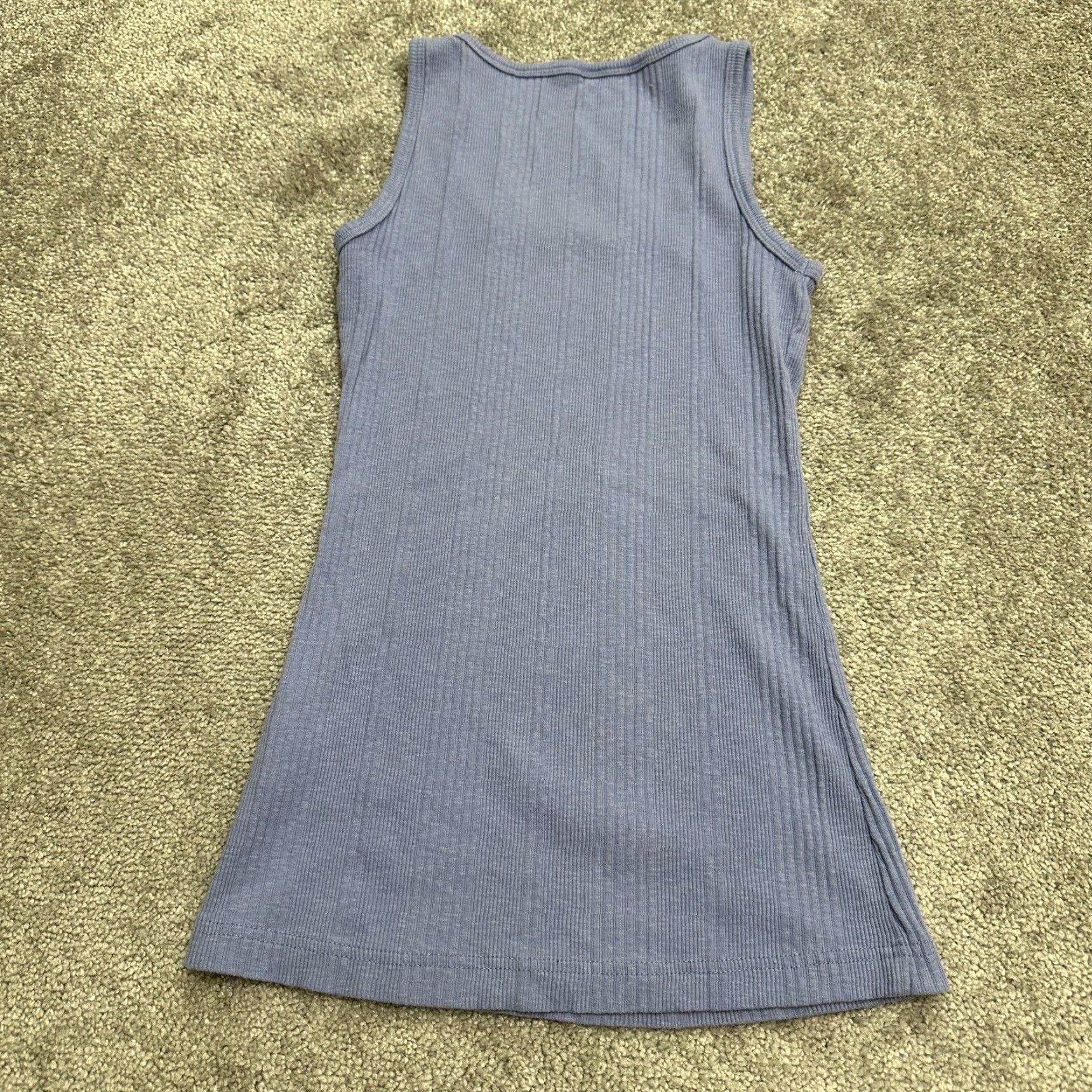Jockey Jockey Ribbed Knit Tank Top Women's Small Purple Casual Scoop Neck Cotton Size S / US 4 / IT 40 - 2 Thumbnail