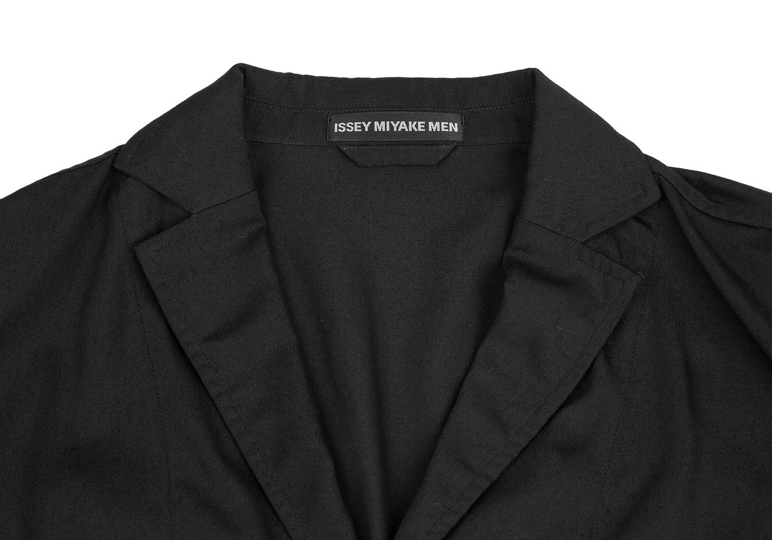 Issey Miyake Pleats Jacket in Black with Shoulder Pads Size US XL / EU 56 / 4 - 2 Thumbnail