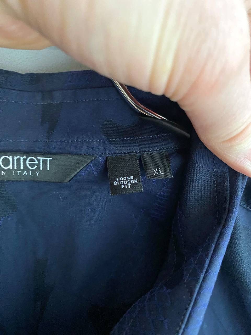 Designer × Neil Barrett Neil Barrett Men's Navy Camo Shirt Made in Italy, Size L-XL Size US L / EU 52-54 / 3 - 14 Thumbnail