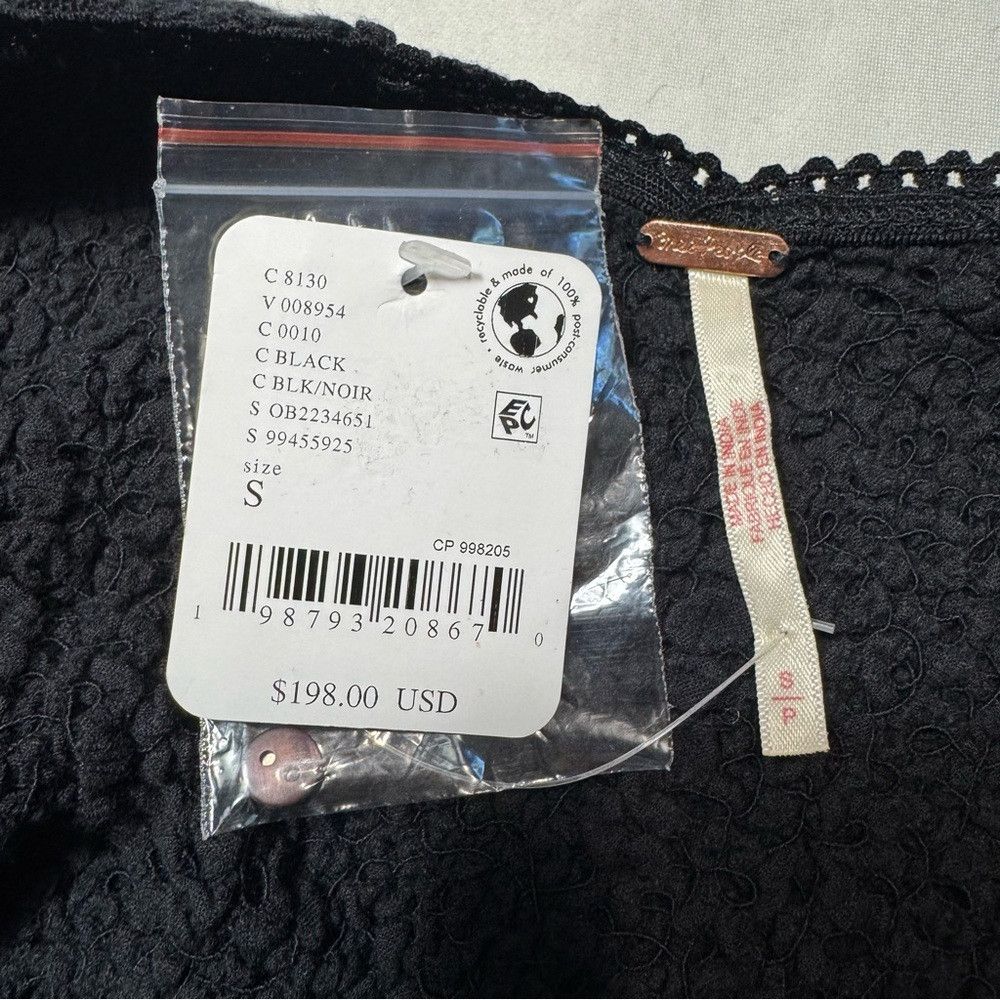 Free People NWT New Free People Seaside Black Bodysuit Size S Size S / US 4 / IT 40 - 7 Thumbnail