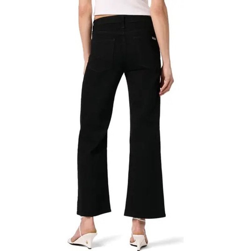 Hudson $215 New Hudson Rosalie High Waist Wide Leg Crop Black 25 Size 25" / US 0 / IT 36 - 2 Thumbnail