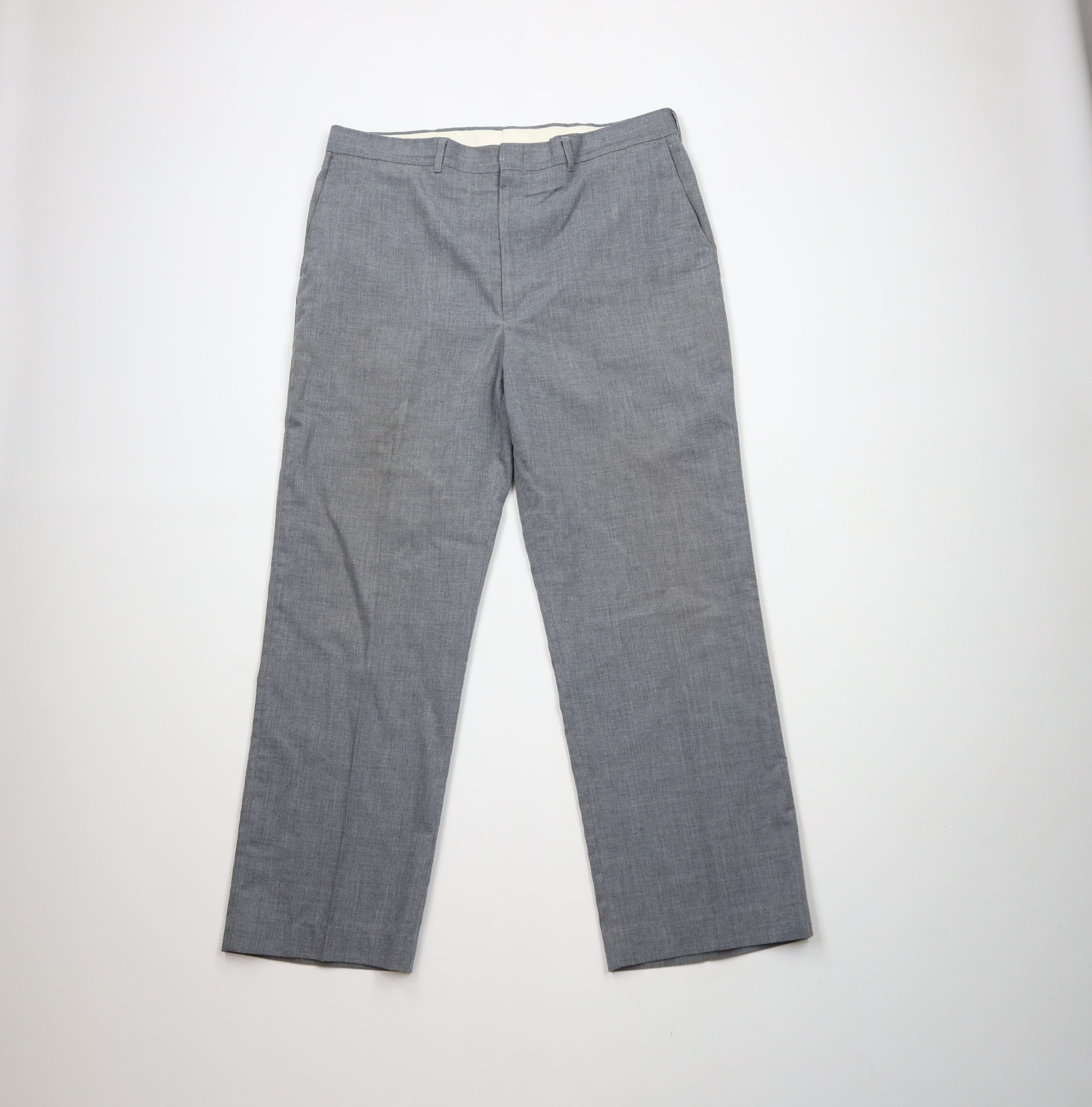 Vintage Vintage 70s Streetwear Flared Wide Leg Chino Pants Gray Size US 36 / EU 52 - 1 Thumbnail