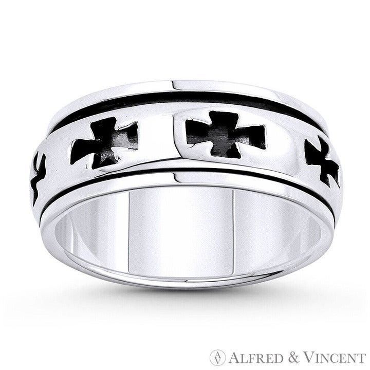 Other Flared Heraldic Pattee Cross Charm Men's Ring Size 8 Size ONE SIZE - 1 Preview