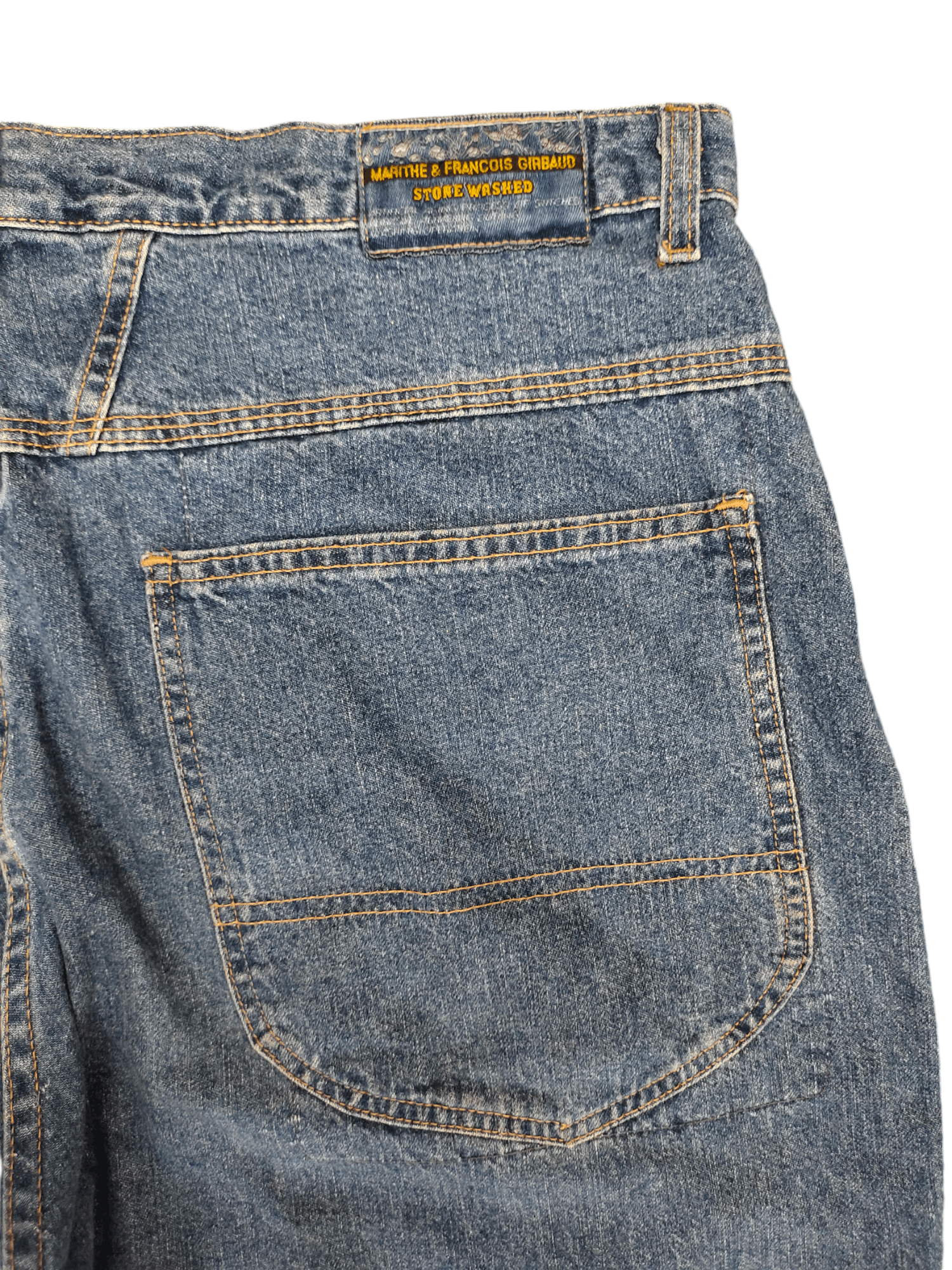 Marithe + Francois Girbaud Baggy Jeans MFG Made In Usa Denim Wide Leg 90s Jnco Size US 38 / EU 54 - 14 Thumbnail