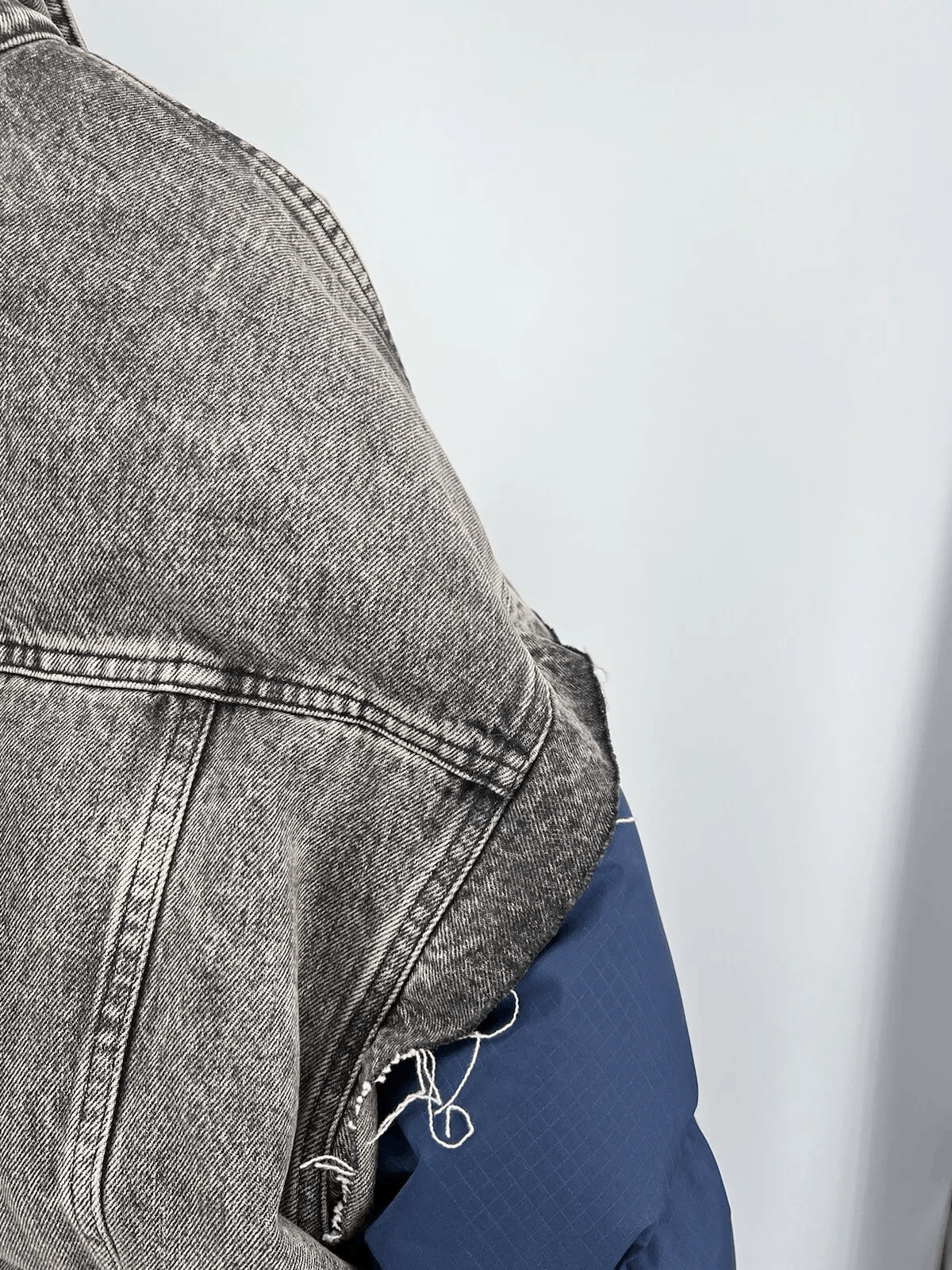 Balenciaga Balenciaga Denim Down Hybrid Jacket, EU 48 Mens Size US M / EU 48-50 / 2 - 15 Thumbnail