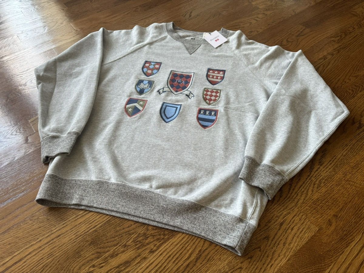JW Anderson × Uniqlo Large JW Anderson Sweatshirt Gray Coat of Arms Crest Shirt Size US L / EU 52-54 / 3 - 3 Thumbnail