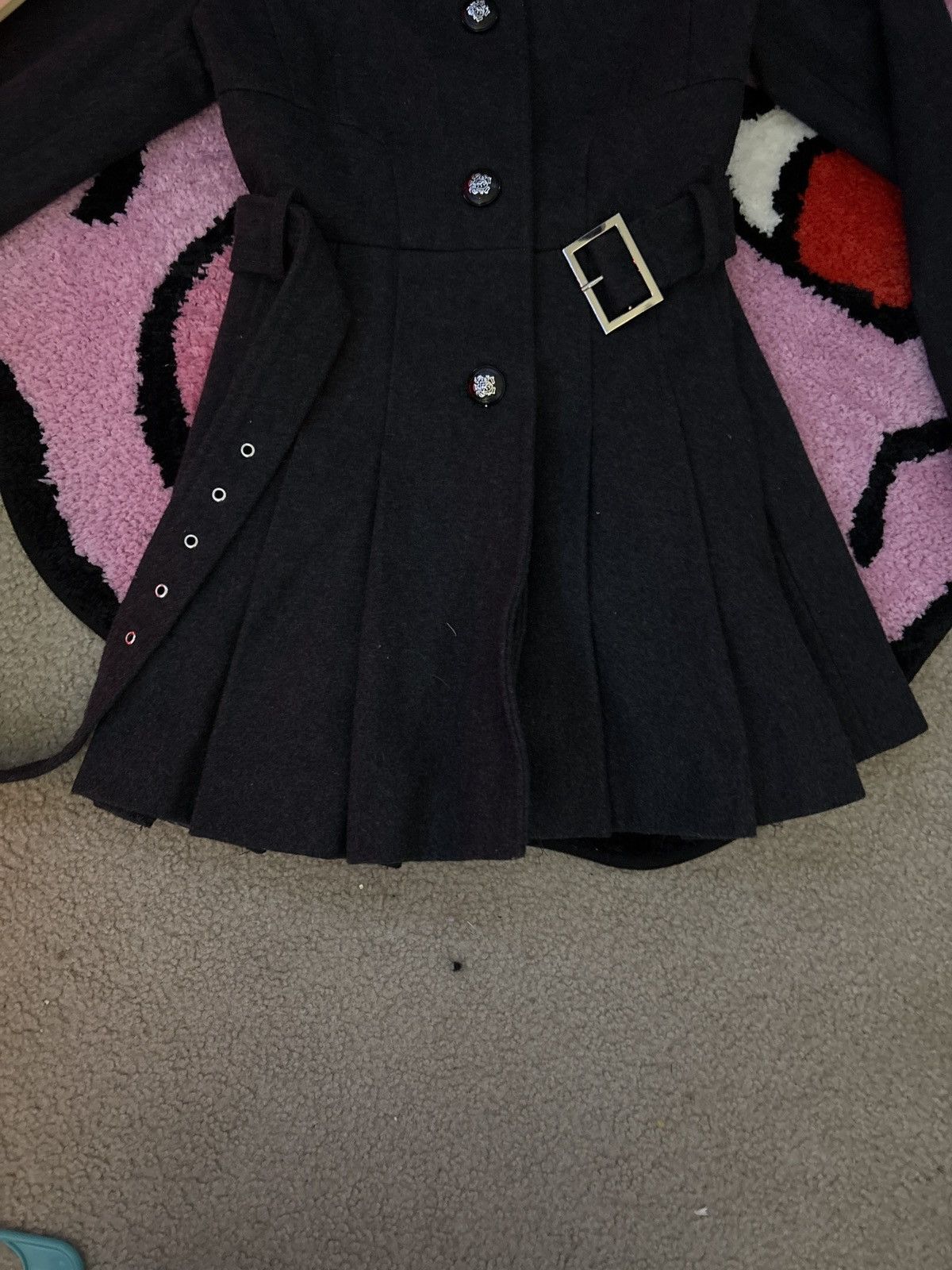 Guess Vintage Guess Belted Overcoat Size S / US 4 / IT 40 - 2 Thumbnail