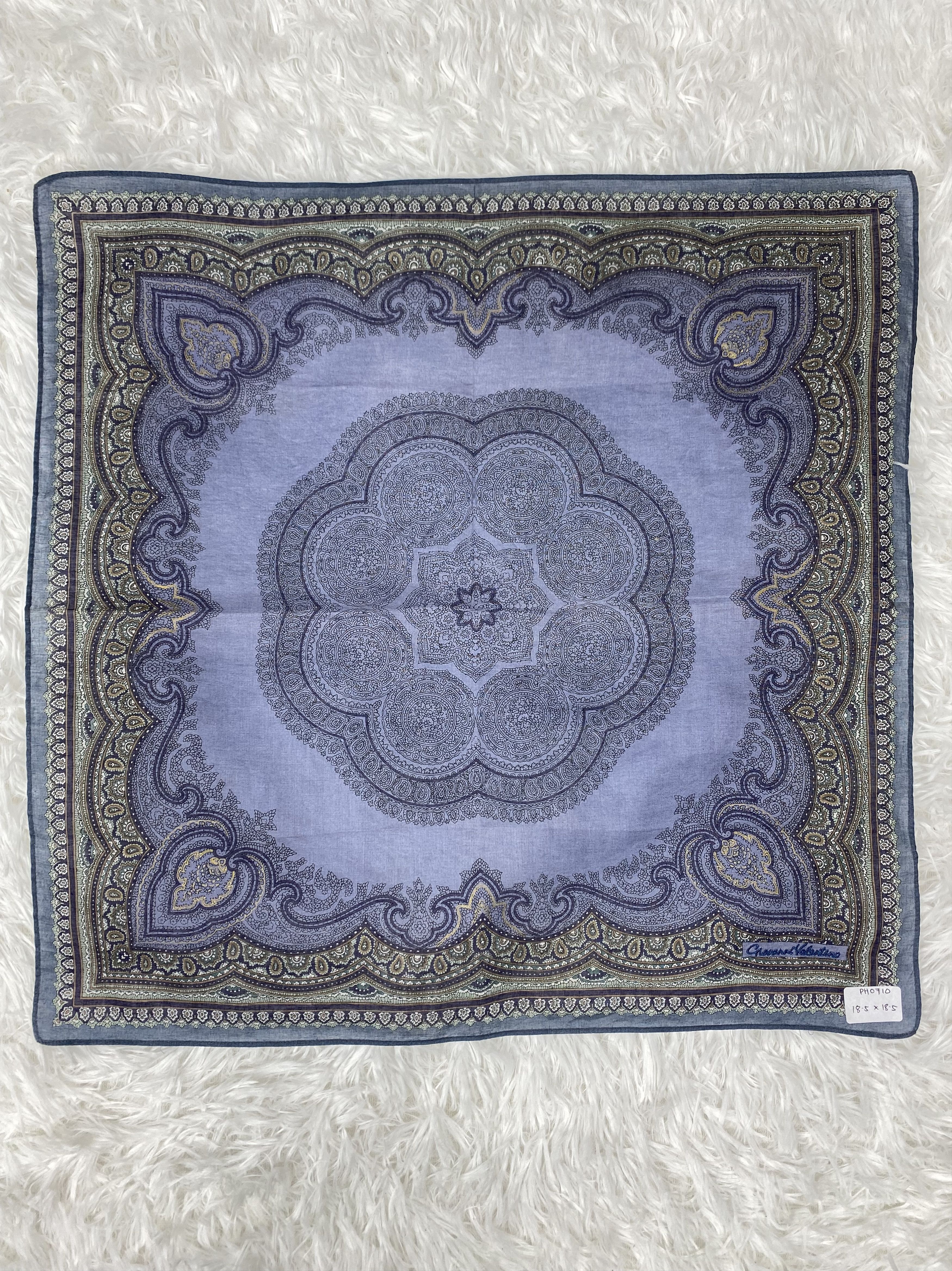 Giovanni Valentino × Vintage Vintage Giovanni Valentino Handkerchief Neckerchief PH0710 Size ONE SIZE - 3 Thumbnail