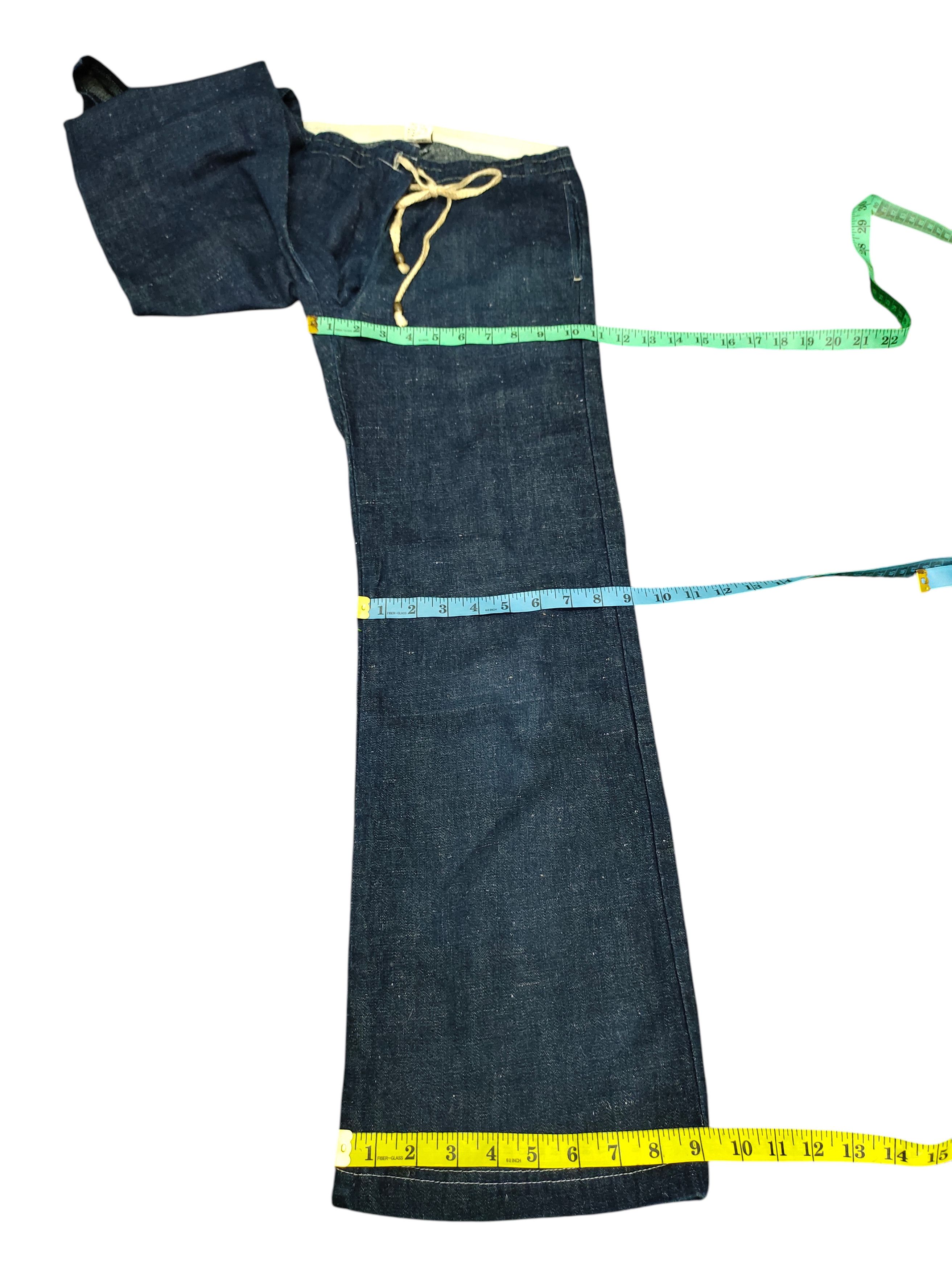 Kapital Vintage 90s Braga Japan Indigo Loose Wide Relaxed Pants Size US 26 / EU 42 - 16 Thumbnail