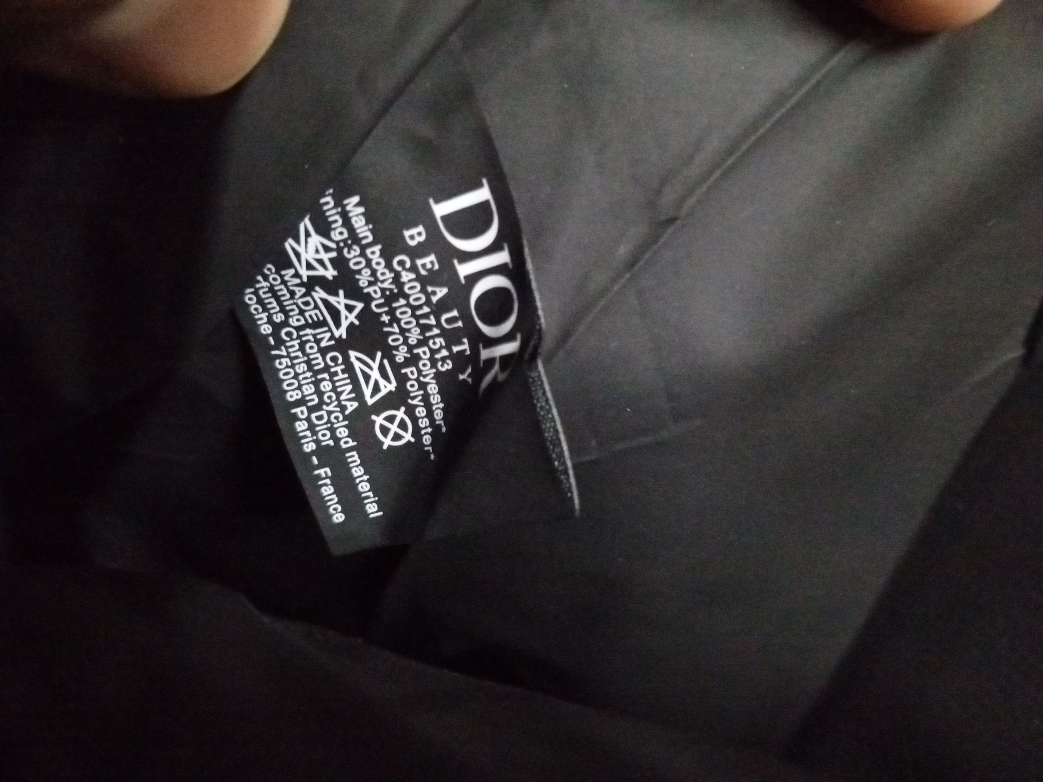Dior Christian Dior Brush Holder Mesh Pouch Black Logo 12×23×1cm Size ONE SIZE - 14 Thumbnail