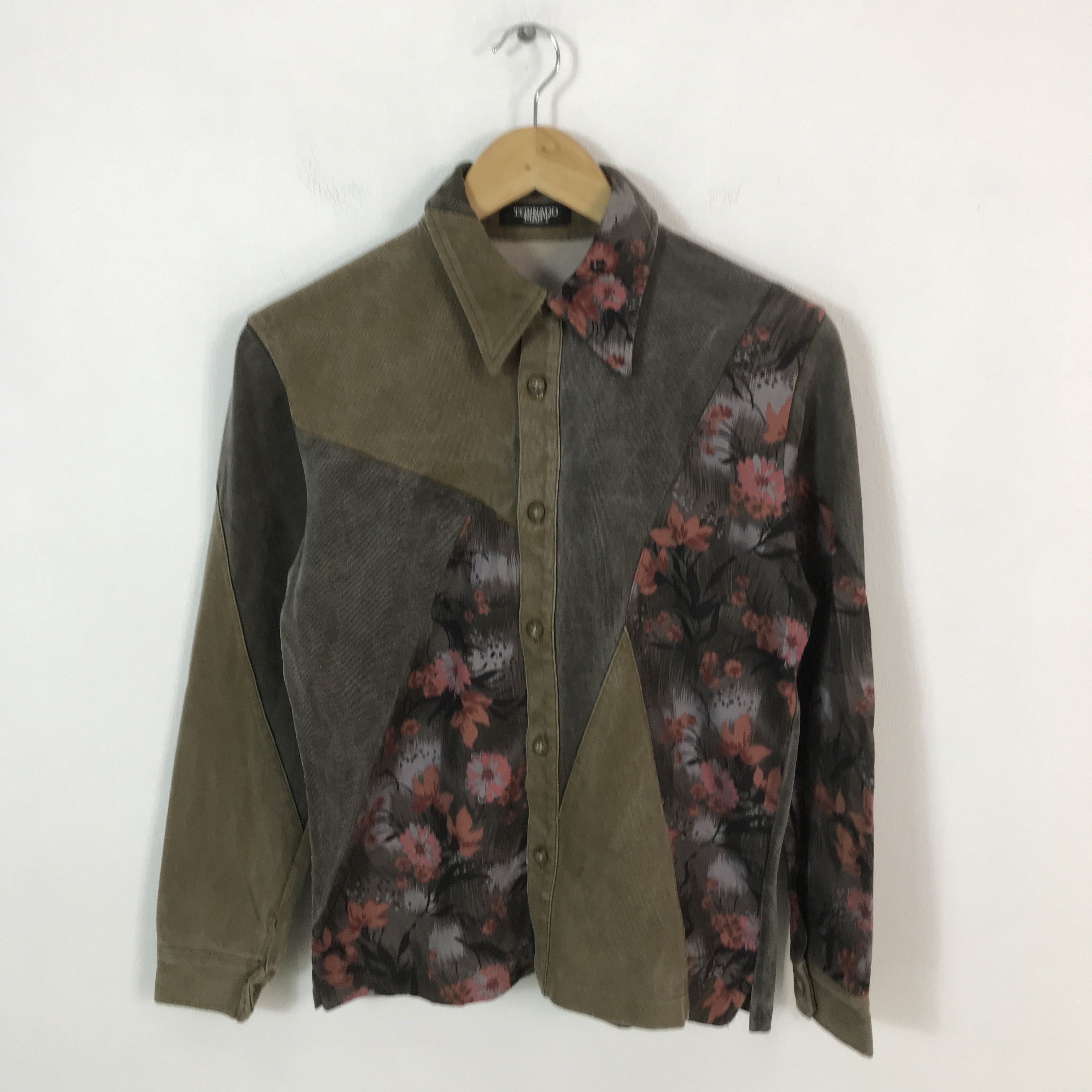 Tornado Mart Tornado mart patchwork Design Button up Shirts Size US M / EU 48-50 / 2 - 1 Thumbnail