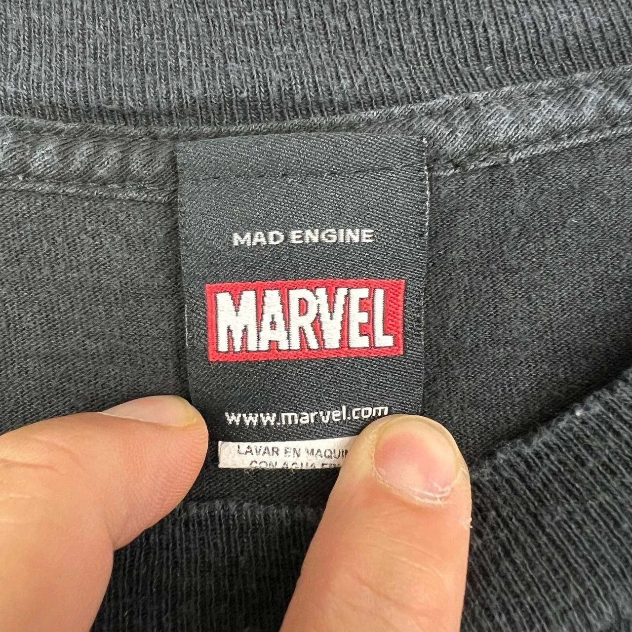 Marvel Comics Marvel Mad Engine Captain America Costume Graphic XL Cotton Size US XL / EU 56 / 4 - 5 Thumbnail