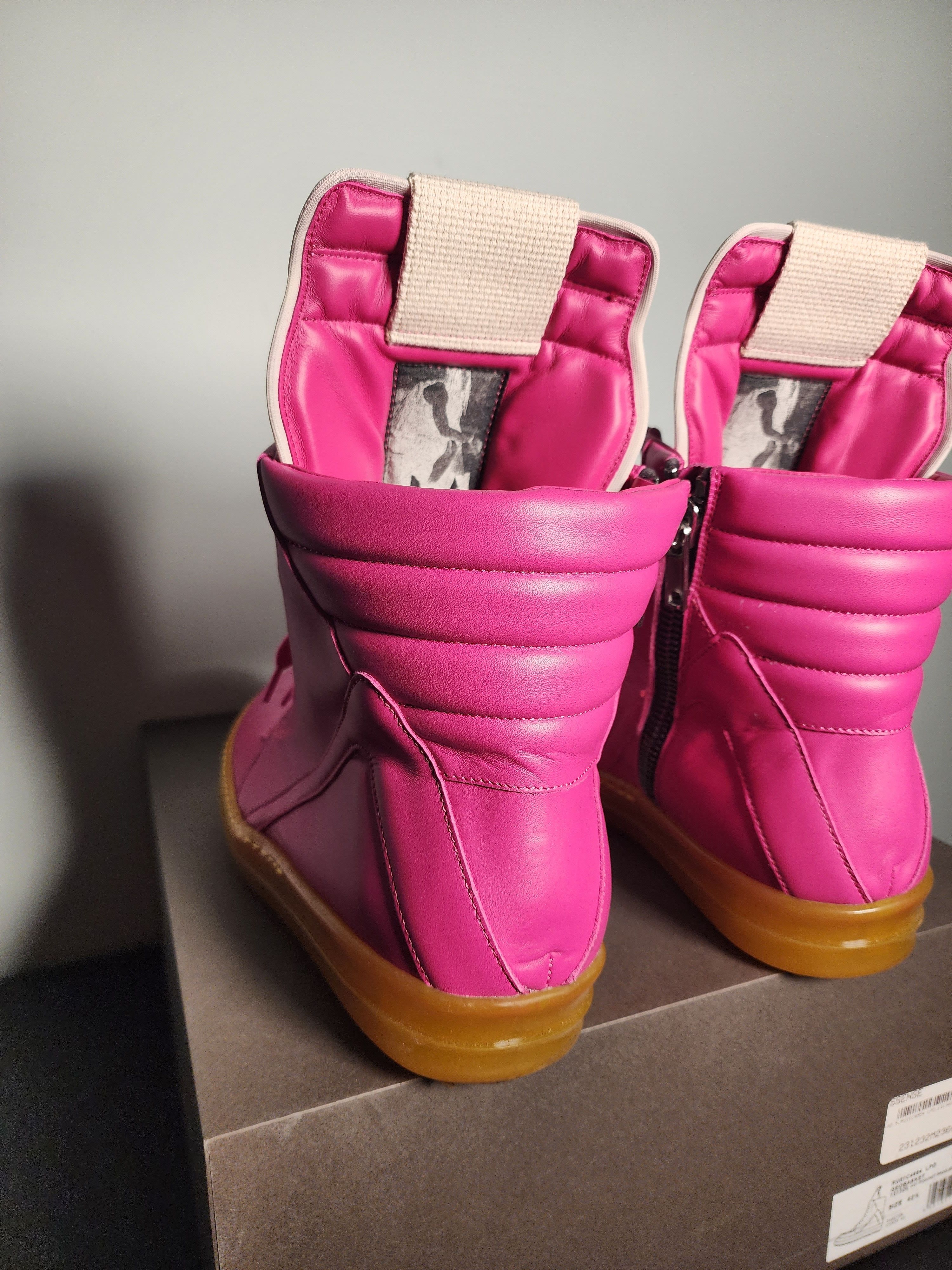 Designer Rick Owens Geobasket Pink Yellow Lemon Sole SS23 EDFU Size US 9.5 / EU 42-43 - 5 Thumbnail