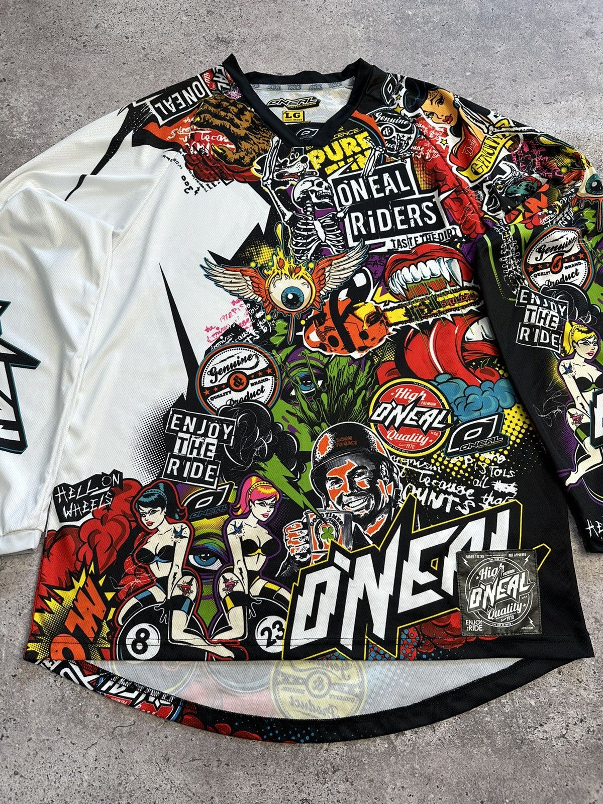 O'Neill Vintage O’neal Mayhem Motocross Racing Jersey Fox Y2K Size US L / EU 52-54 / 3 - 4 Thumbnail