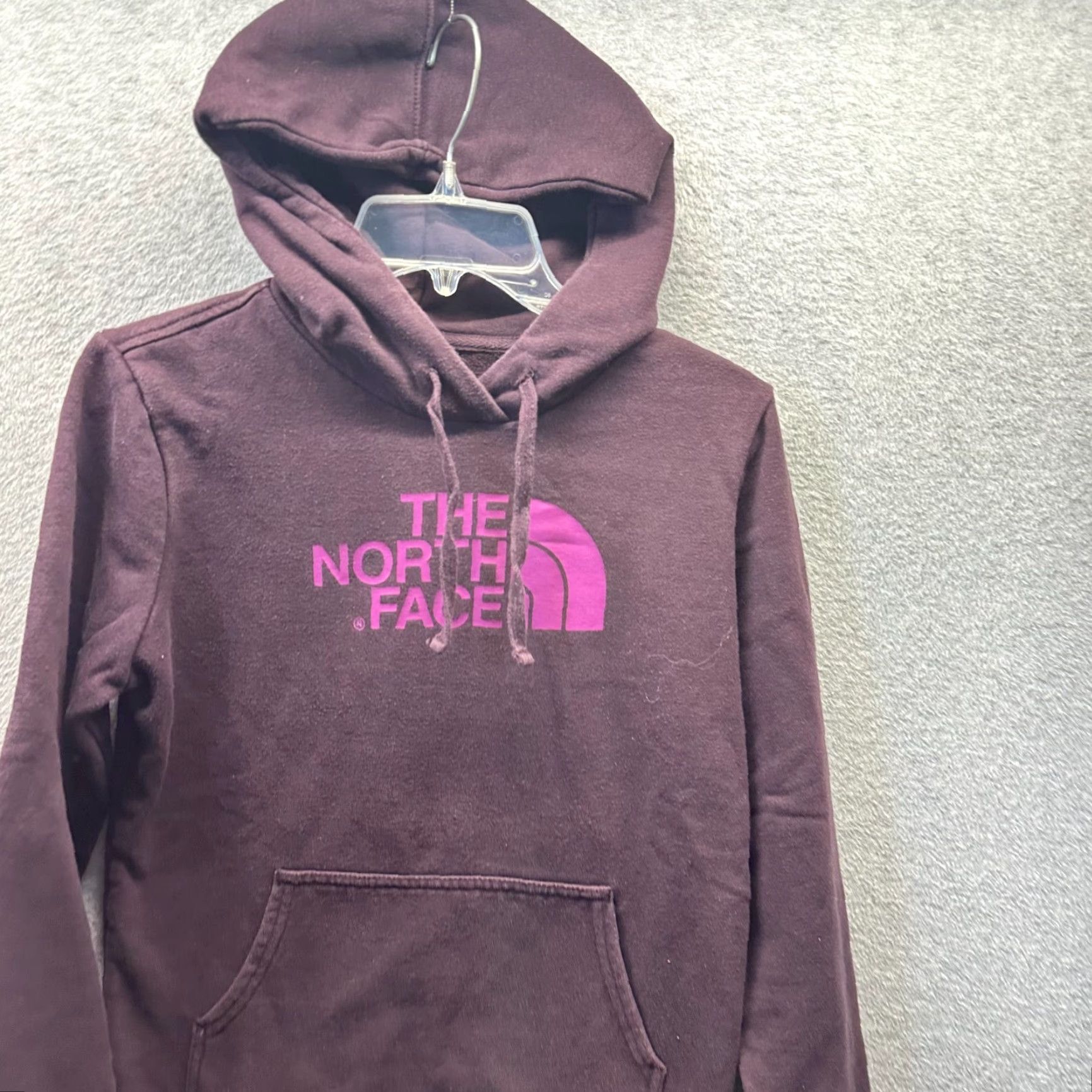 The North Face The North Face Hoodie Womens Small Purple Cotton Pullover Sweatshirt TNF Ladies Size S / US 4 / IT 40 - 2 Thumbnail