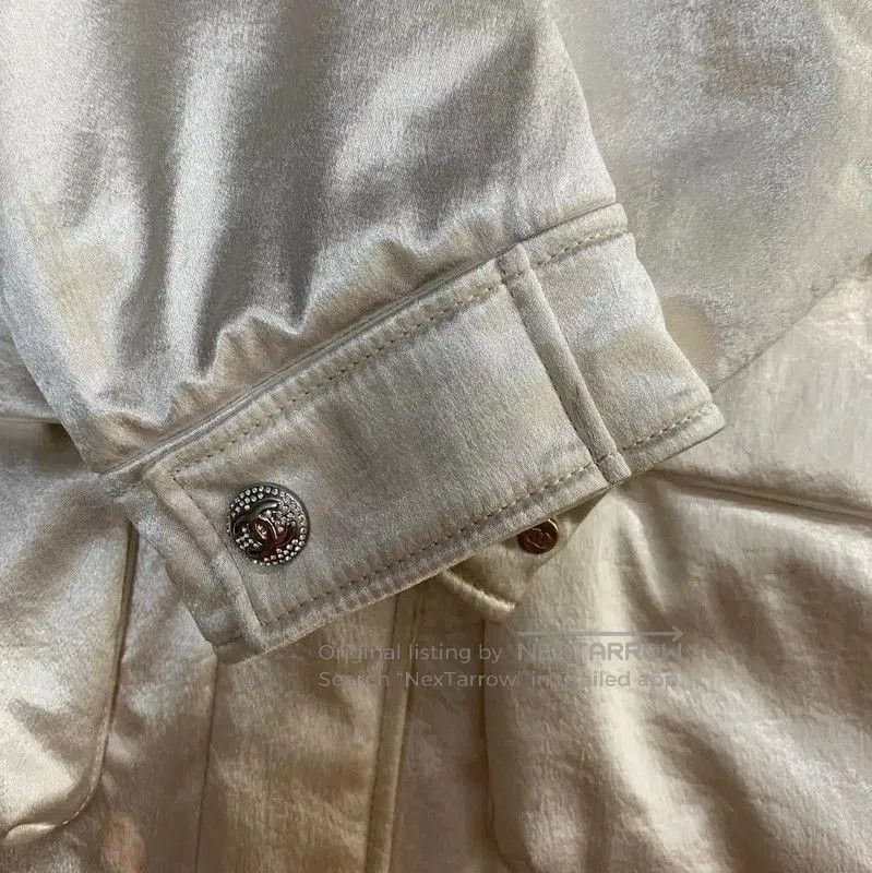 Chanel Chanel White Silk Men's Down Jacket . Size US L / EU 52-54 / 3 - 7 Thumbnail
