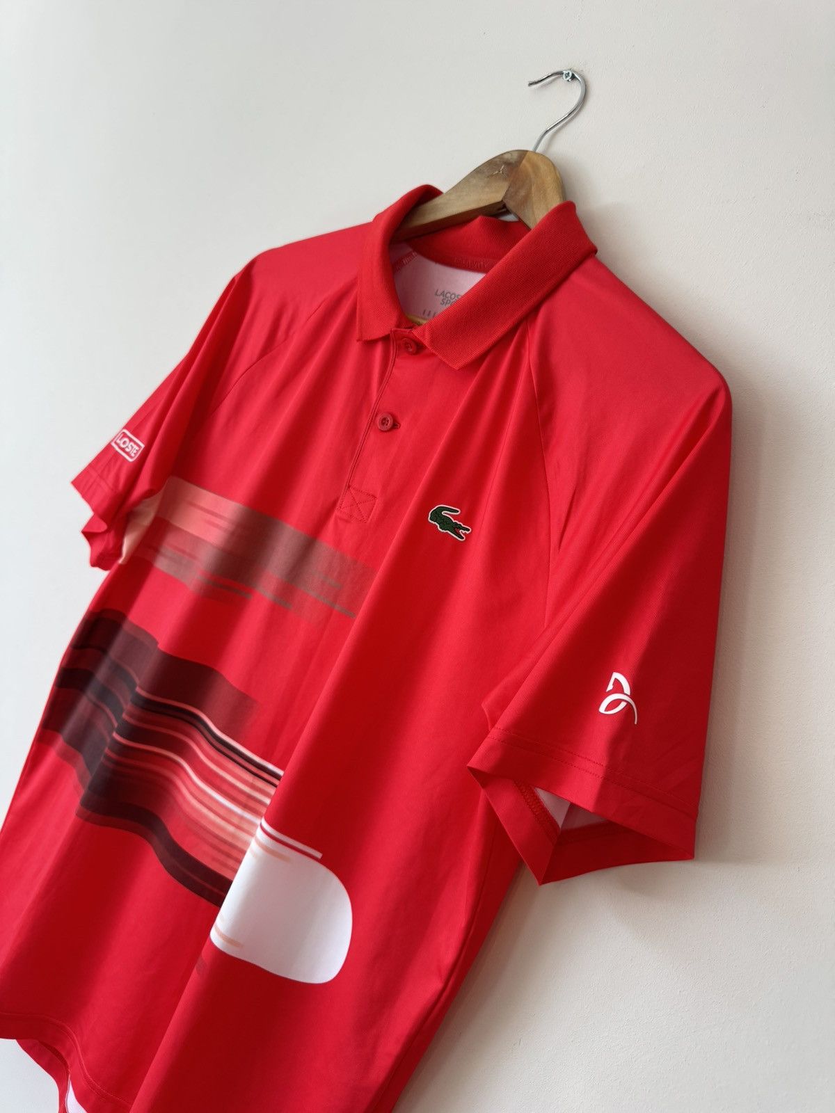 Lacoste Lacoste Sport Novak Djokovic Polo T-shirt Red Jersey Size US M / EU 48-50 / 2 - 5 Thumbnail