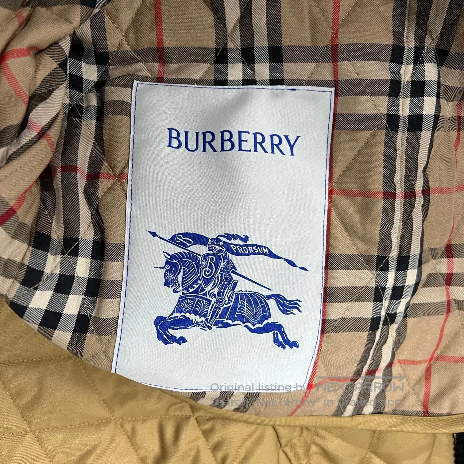 Burberry BURBERRY Raster quilting; Golden cotton jacket| Size S / US 4 / IT 40 - 5 Thumbnail