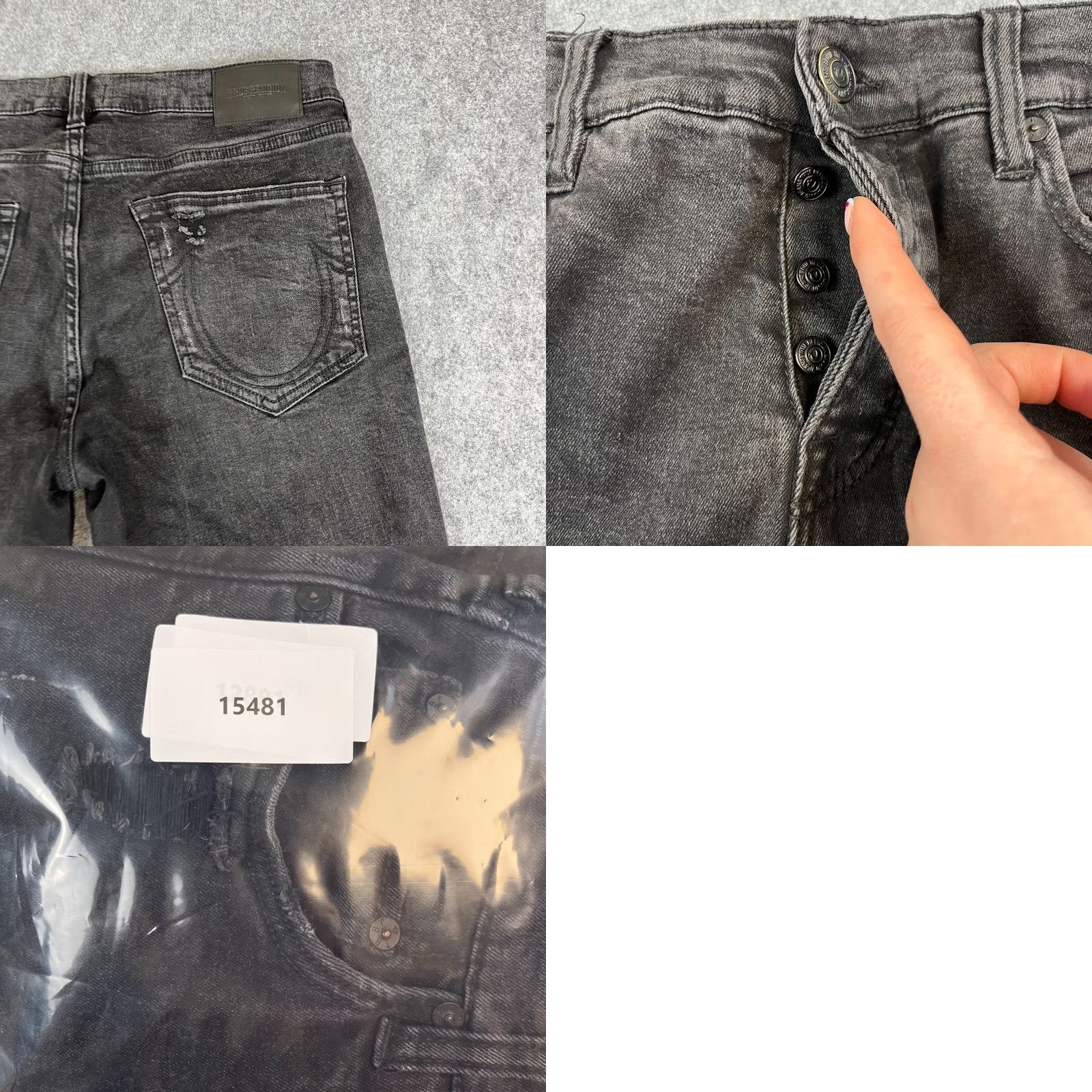 True Religion True Religion Jeans Relaxed Skinny 32 Dark Grey Denim 5-Pocket Rocco Men Fashion Vintage? No (adjusted) Size US 32 / EU 48 - 9 Thumbnail