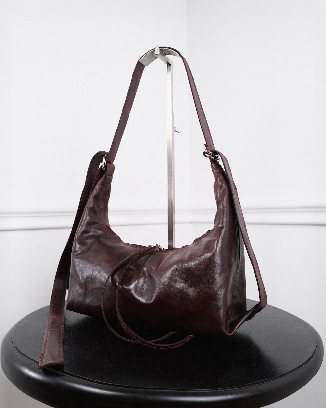 Other NKTRMNV BURGUNDY ARIA MINI CALF SKIN BAG Size ONE SIZE - 10 Thumbnail