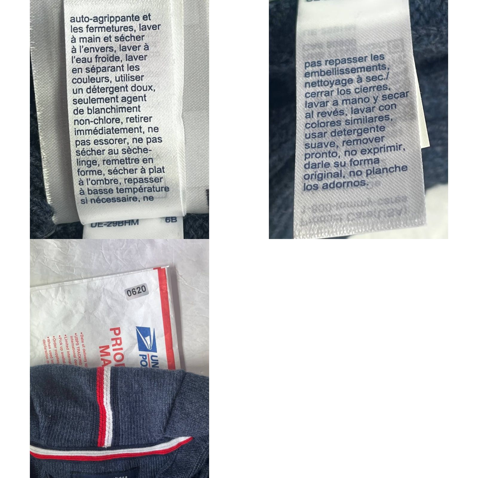 Tommy Hilfiger VINTAGE Tommy Hilfiger Mens Cable Knit Sweater Medium Blue Marine Pullover Size US M / EU 48-50 / 2 - 9 Thumbnail