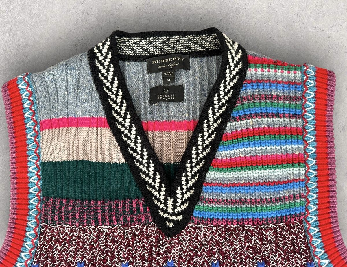 Burberry Burberry Mixed Knit Sweater Vest Size US M / EU 48-50 / 2 - 2 Thumbnail