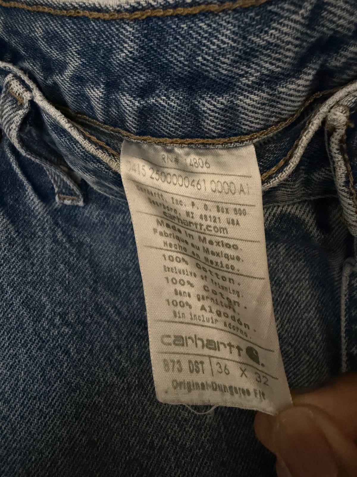 Carhartt Vintage denim carhartt double knees Size US 36 / EU 52 - 5 Thumbnail