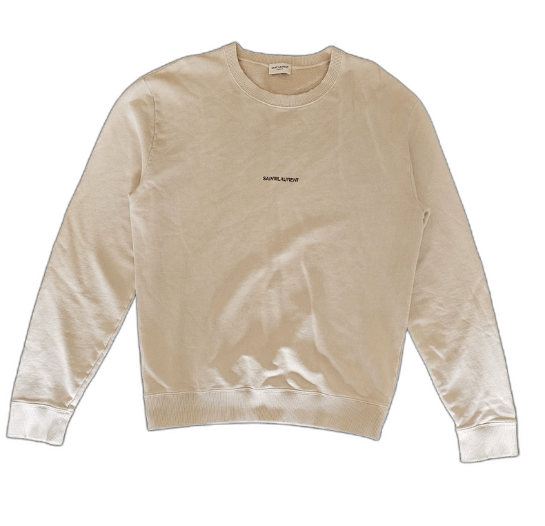 Saint Laurent Paris Saint Laurent Sweatshirt in Light Pink Color Size US M / EU 48-50 / 2 - 1 Thumbnail