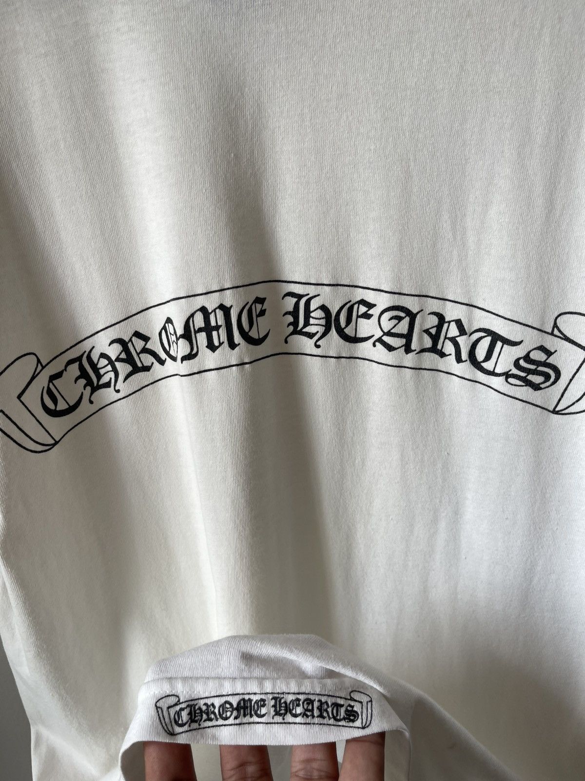 Chrome Hearts 90s Chrome Hearts Scroll Logo Tee Size US M / EU 48-50 / 2 - 8 Thumbnail
