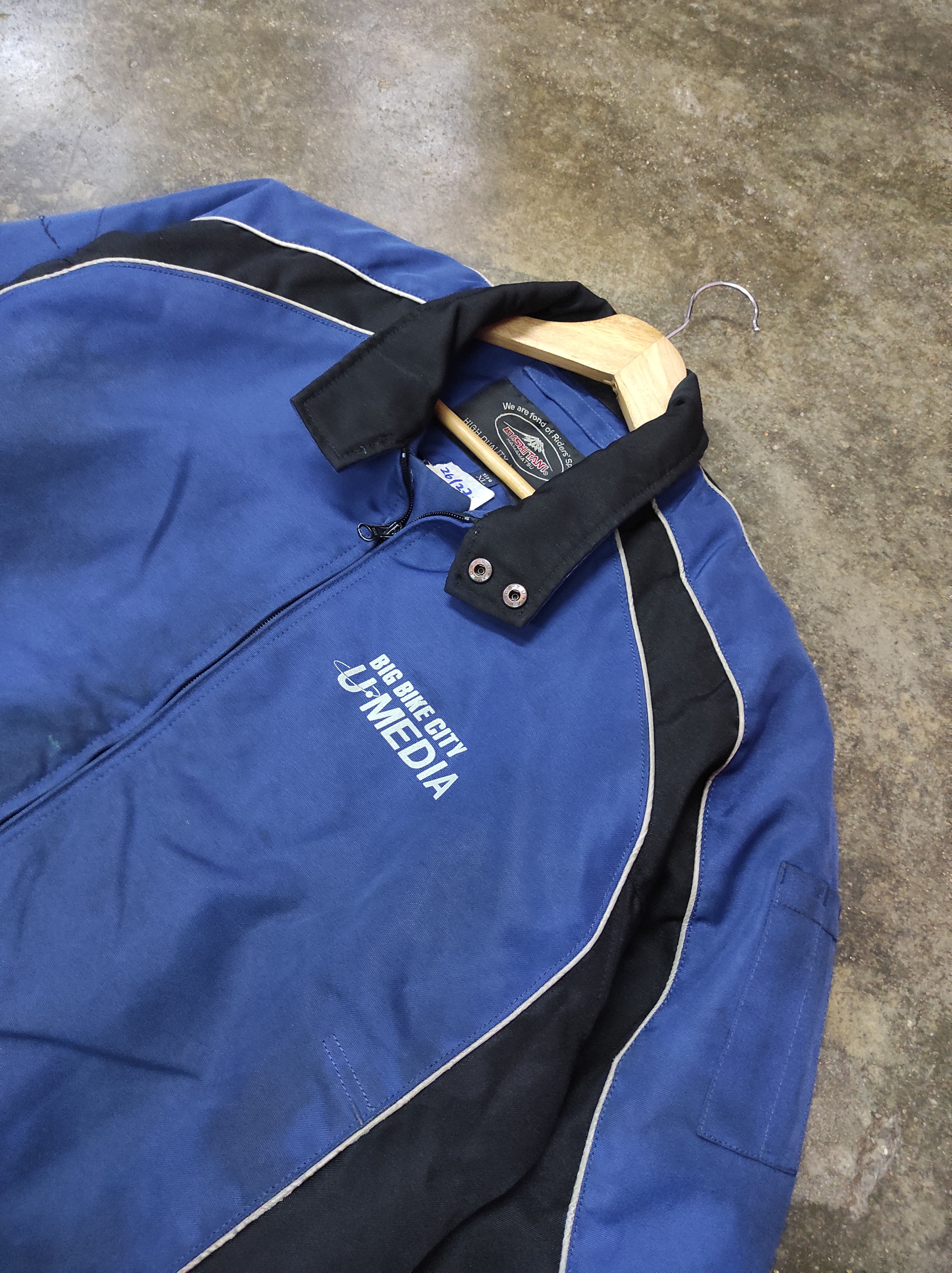 Japanese Brand × Sports Specialties KUSHITANI HAMAMATSU BIG BIKE CITY U MEDIA JACKET DISTRESSED Size US XL / EU 56 / 4 - 2 Thumbnail