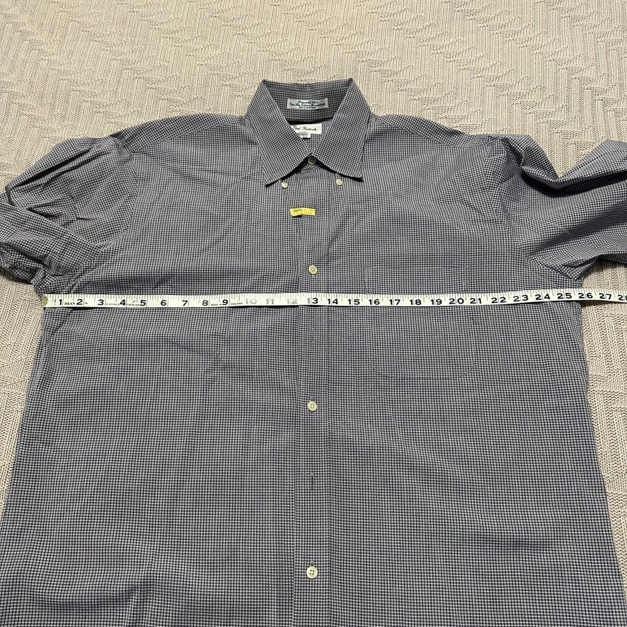 Paul Fredrick Paul Fredrick blue gray plaid button down size 16.5 Size US L / EU 52-54 / 3 - 6 Thumbnail