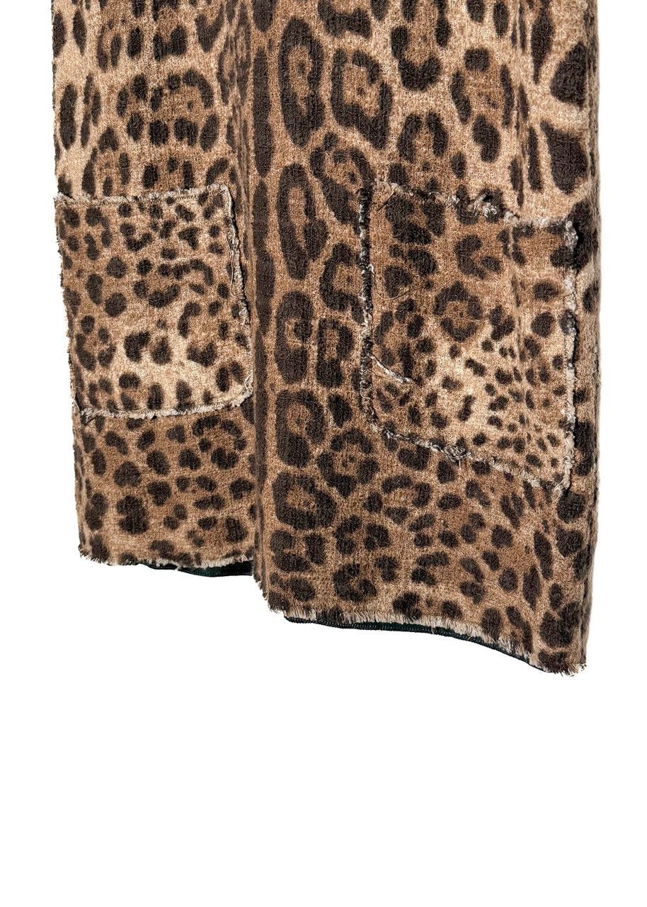 Dolce & Gabbana Dolce & Gabbana Leopard Print Cotton Tweed Mini Dress Size M / US 6-8 / IT 42-44 - 3 Thumbnail