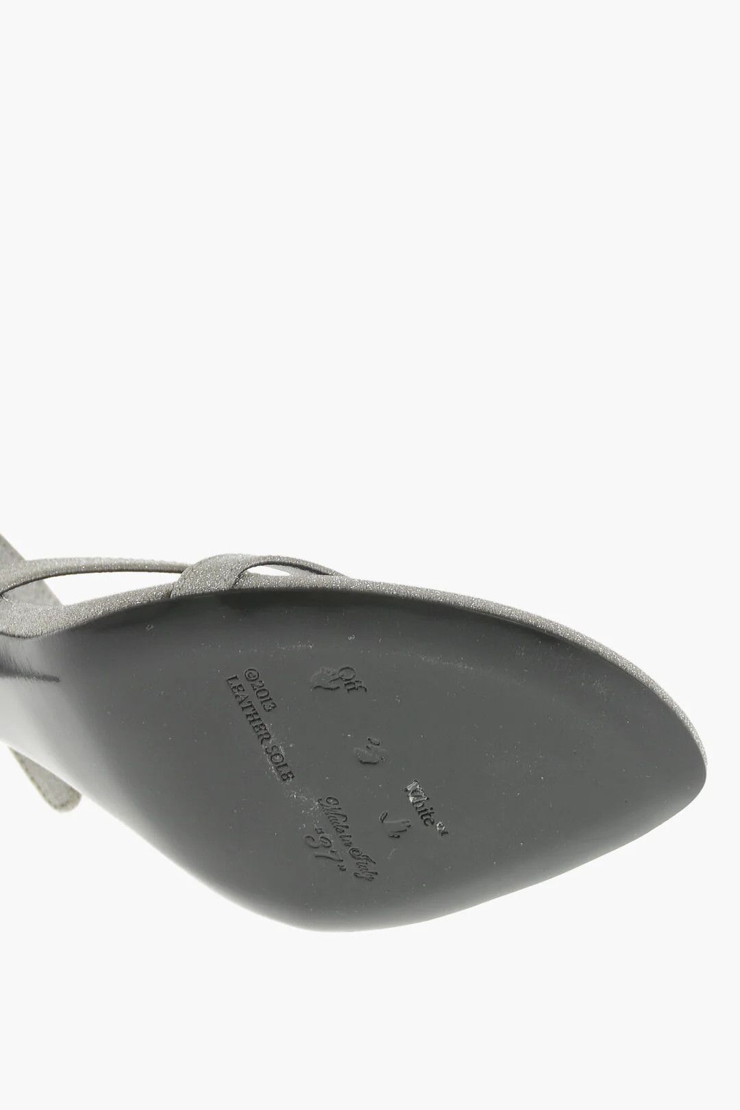 Off-White og1mm0426 Thong Sandals in Silver Size US 7 / IT 37 - 5 Thumbnail