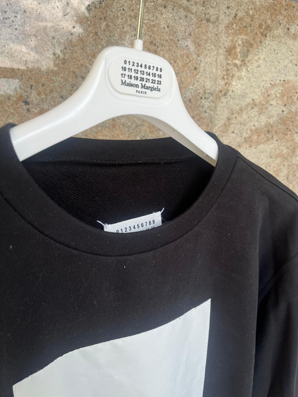 Maison Margiela Box Logo Crewneck Sweater in Black Size US L / EU 52-54 / 3 - 3 Thumbnail