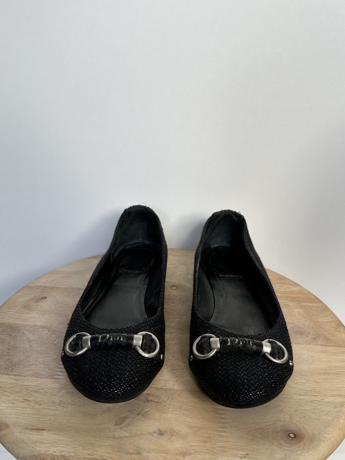 Dior Dior leather cloth ballet flats Size US 6 / IT 36 - 3 Thumbnail