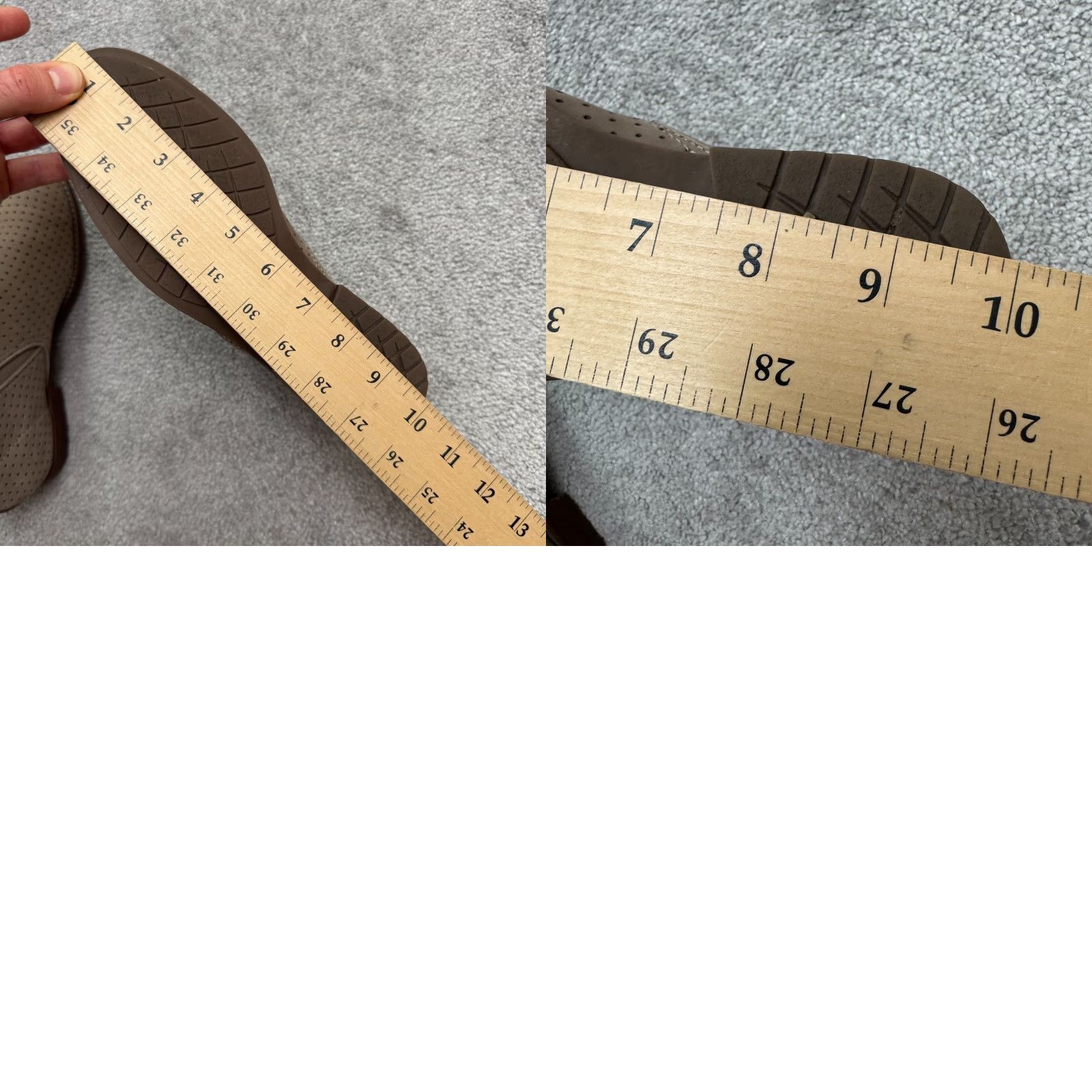 Vintage L.L. Bean Perforated Suede Leather Chealse Ankle Boots Womens 6.5 Gray Pull On Size US 6.5 / IT 36.5 - 10 Thumbnail