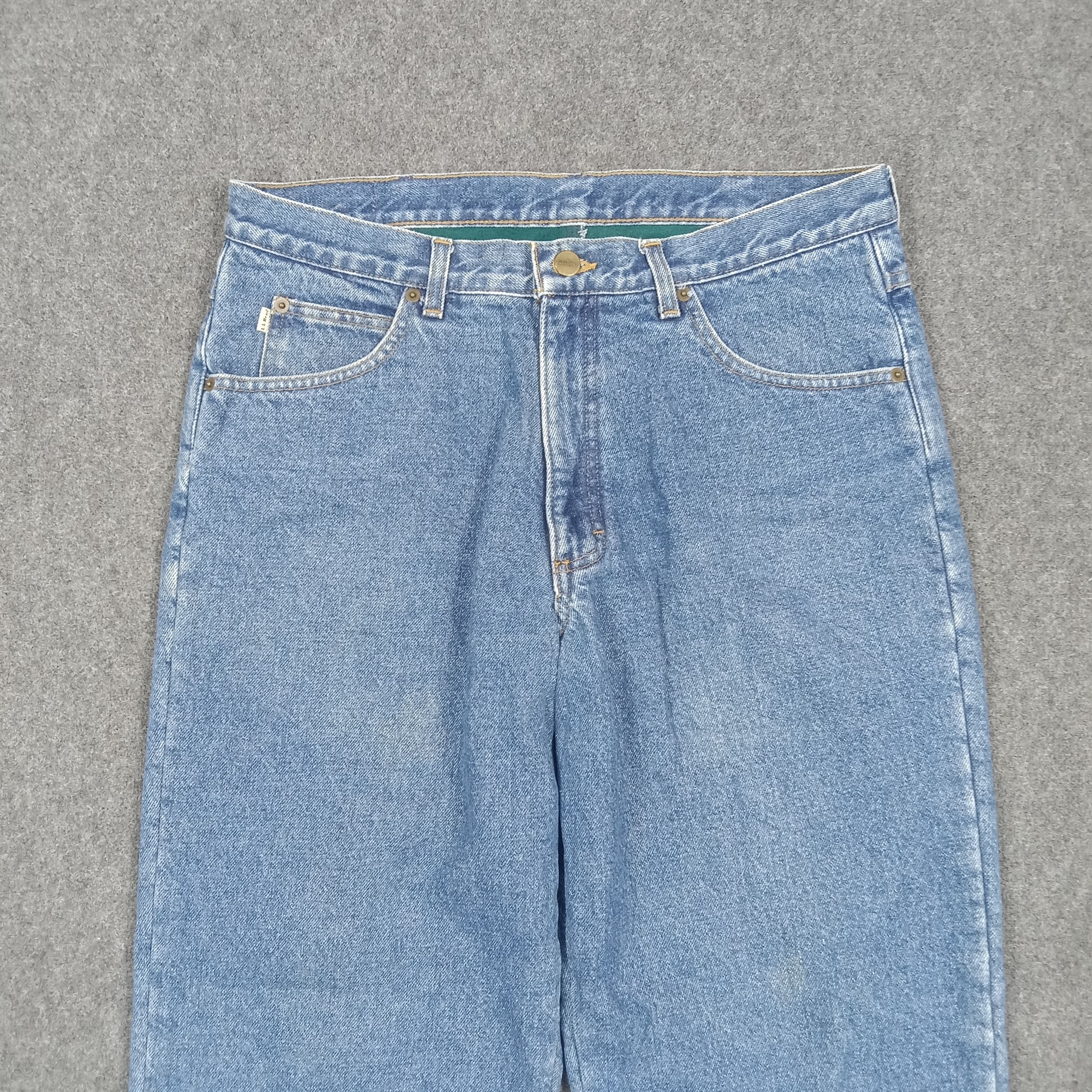 L.L. Bean L.L. Bean American Outdoor Fleece Lined Denim Jeans C280N1 Size US 33 - 2 Thumbnail