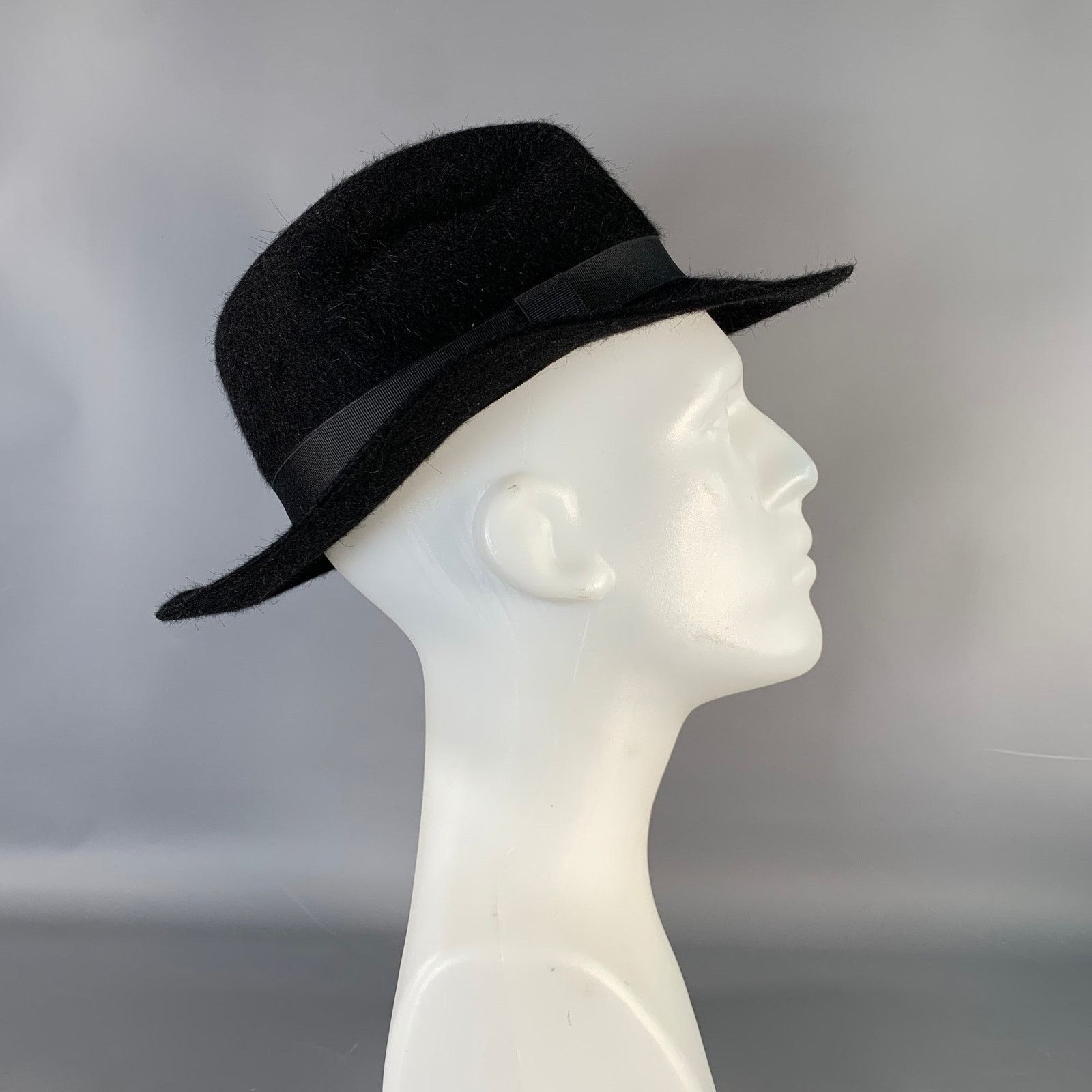 Vintage VINTAGE Size One Size Black Felt wool Hats Size ONE SIZE - 1 Thumbnail