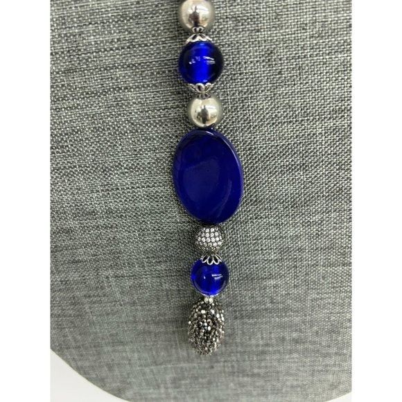 Handmade Lapis Lazuli & Druzy Necklace Size ONE SIZE - 9 Thumbnail