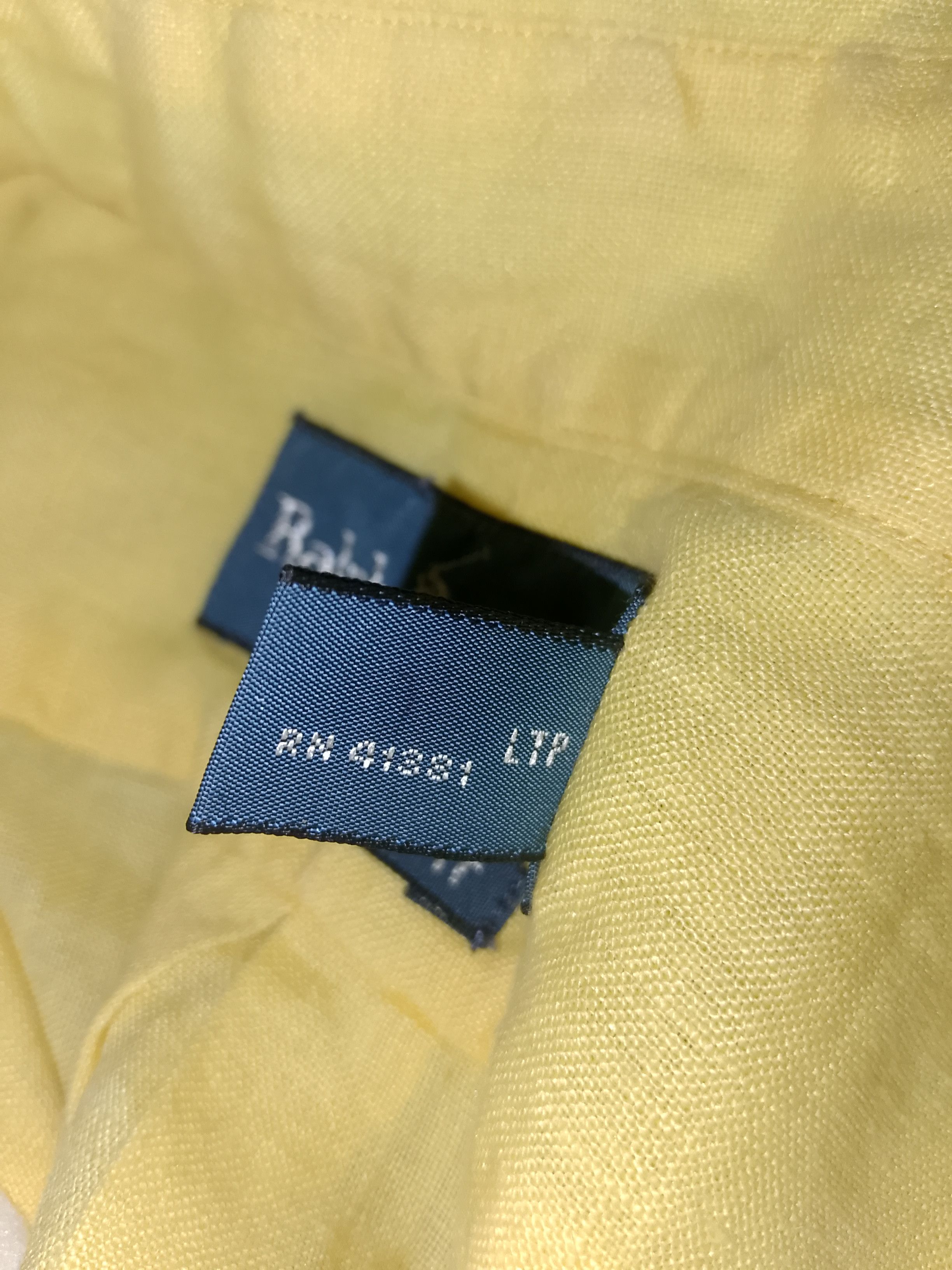 Ralph Lauren Vintage Rare Ralph Lauren Yellow Linen Hibiscus High-Summer Size US XL / EU 56 / 4 - 8 Thumbnail