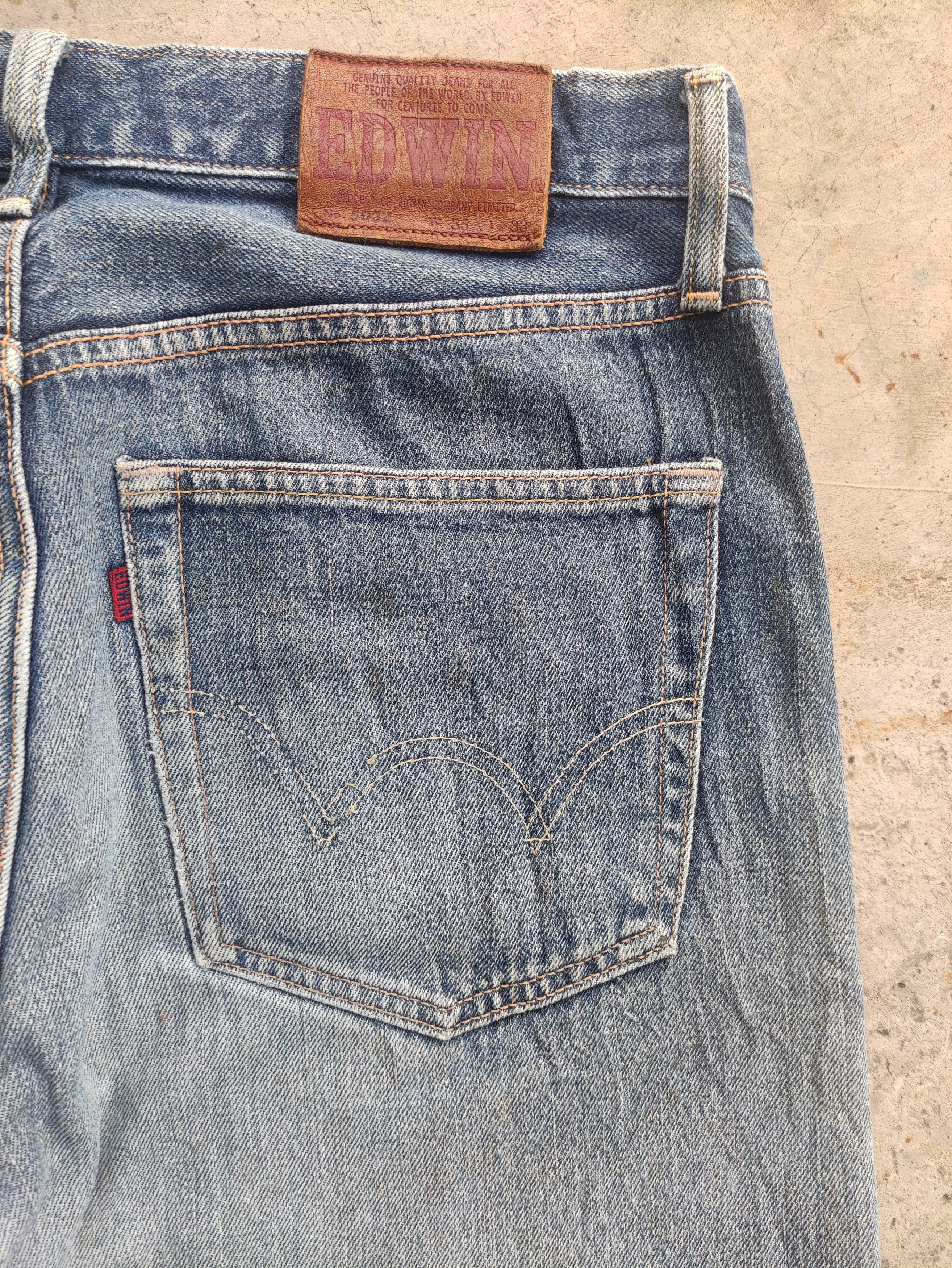 Edwin Vintage Edwin 503z Jean Distressed Faded Denim W33 Size US 33 - 12 Thumbnail