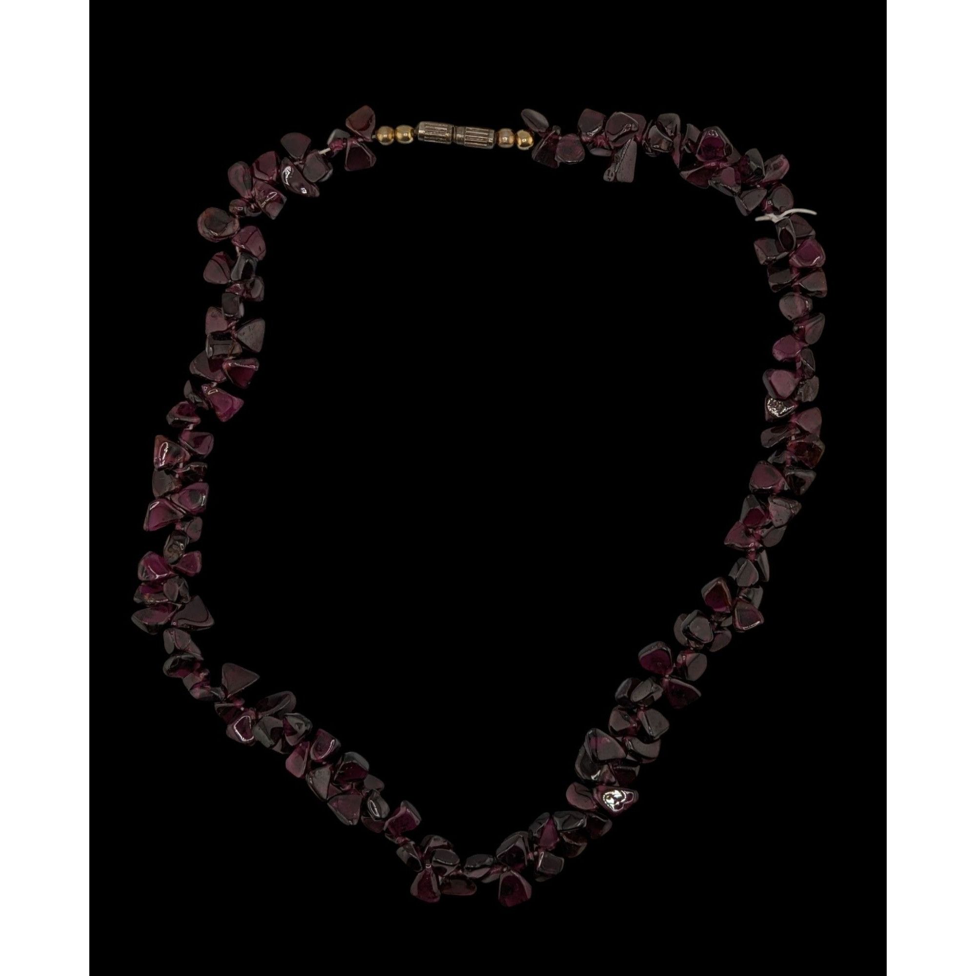 Handmade Vintage Handmade Natural Garnet Chip Necklace Size ONE SIZE - 5 Thumbnail
