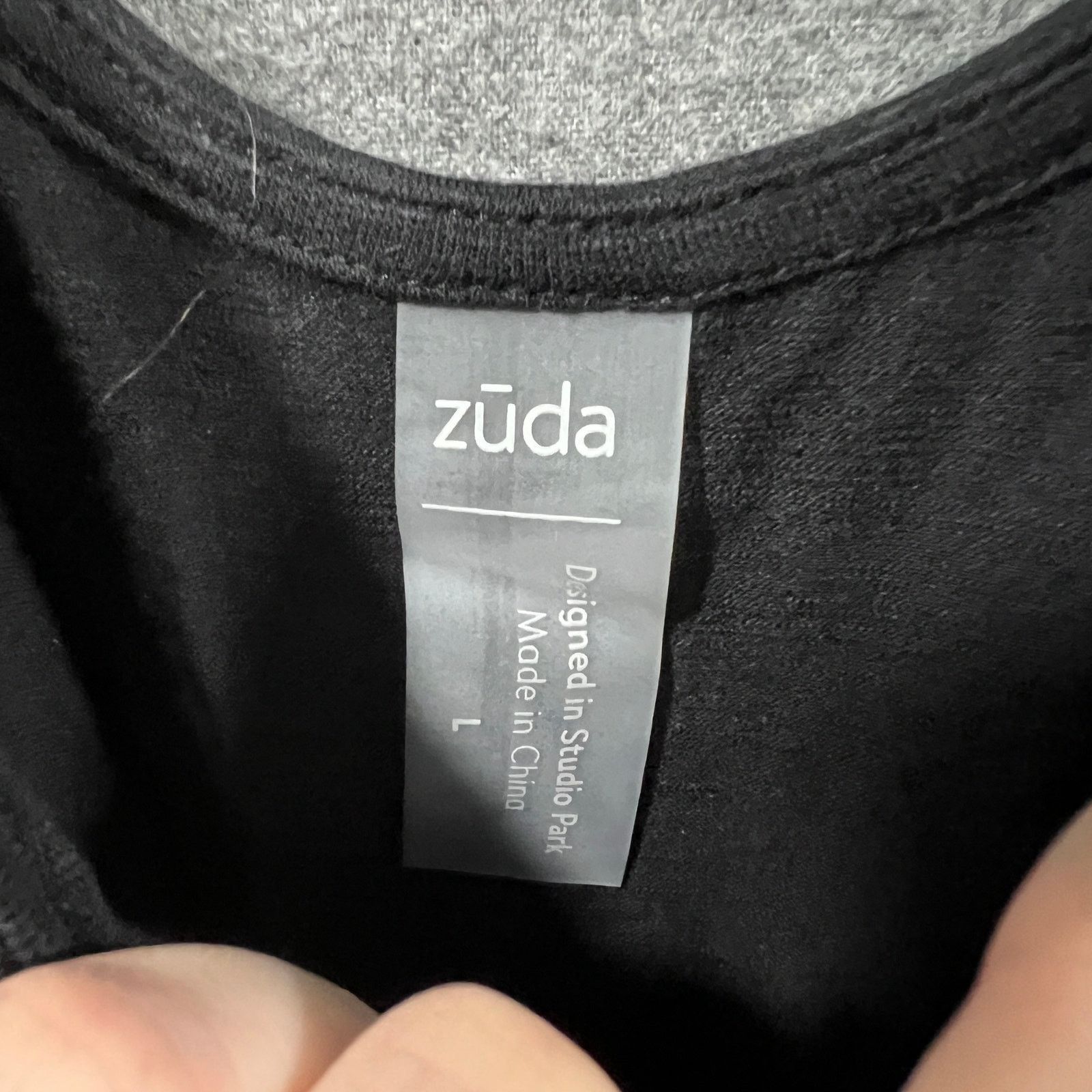 Other zuda Z-Air Slub Jersey Crosstadi Midi Dress Black Large Size L / US 10 / IT 46 - 10 Thumbnail