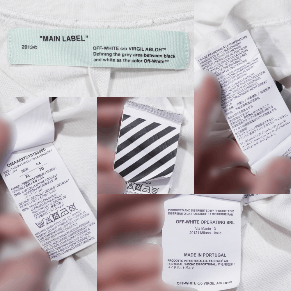 Off-White "Temperature" Cross Lines Tee Size US XL / EU 56 / 4 - 14 Thumbnail