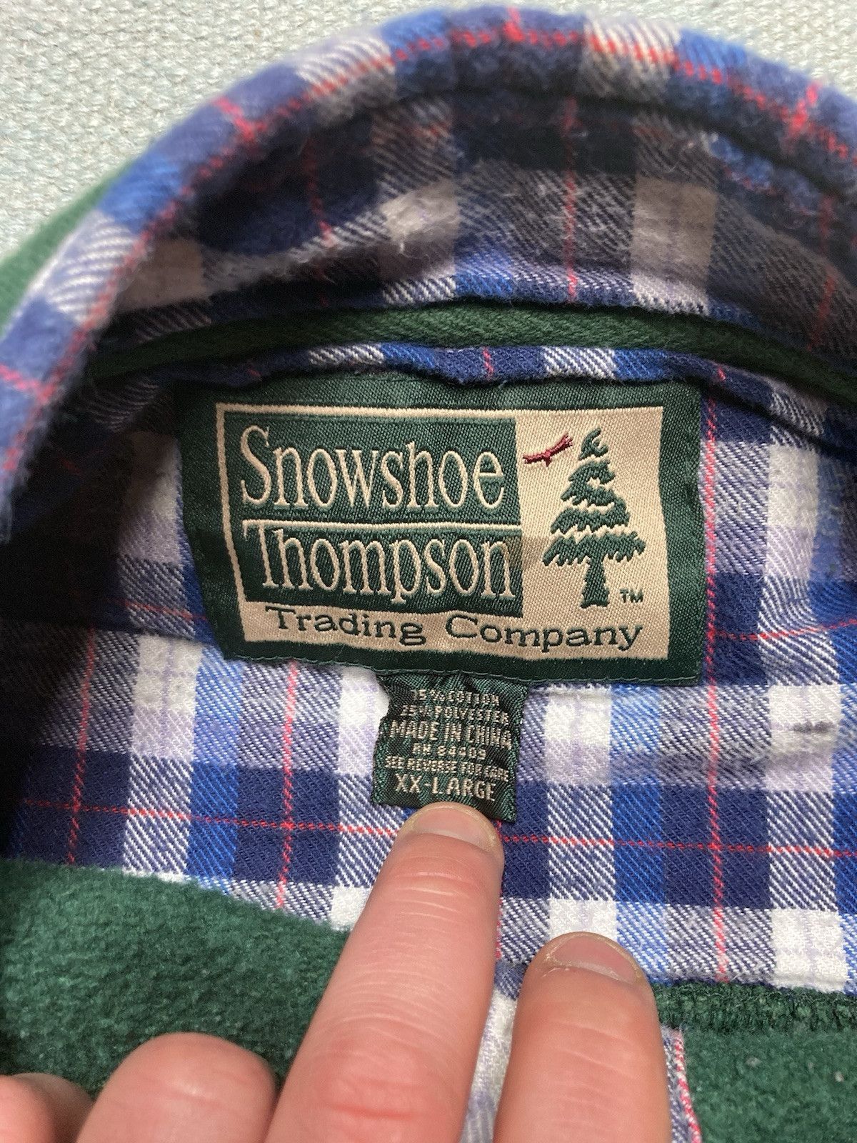 Vintage sweatshirt Snowshoe Thompson forest green blank henley XXL Size US XXL / EU 58 / 5 - 5 Thumbnail